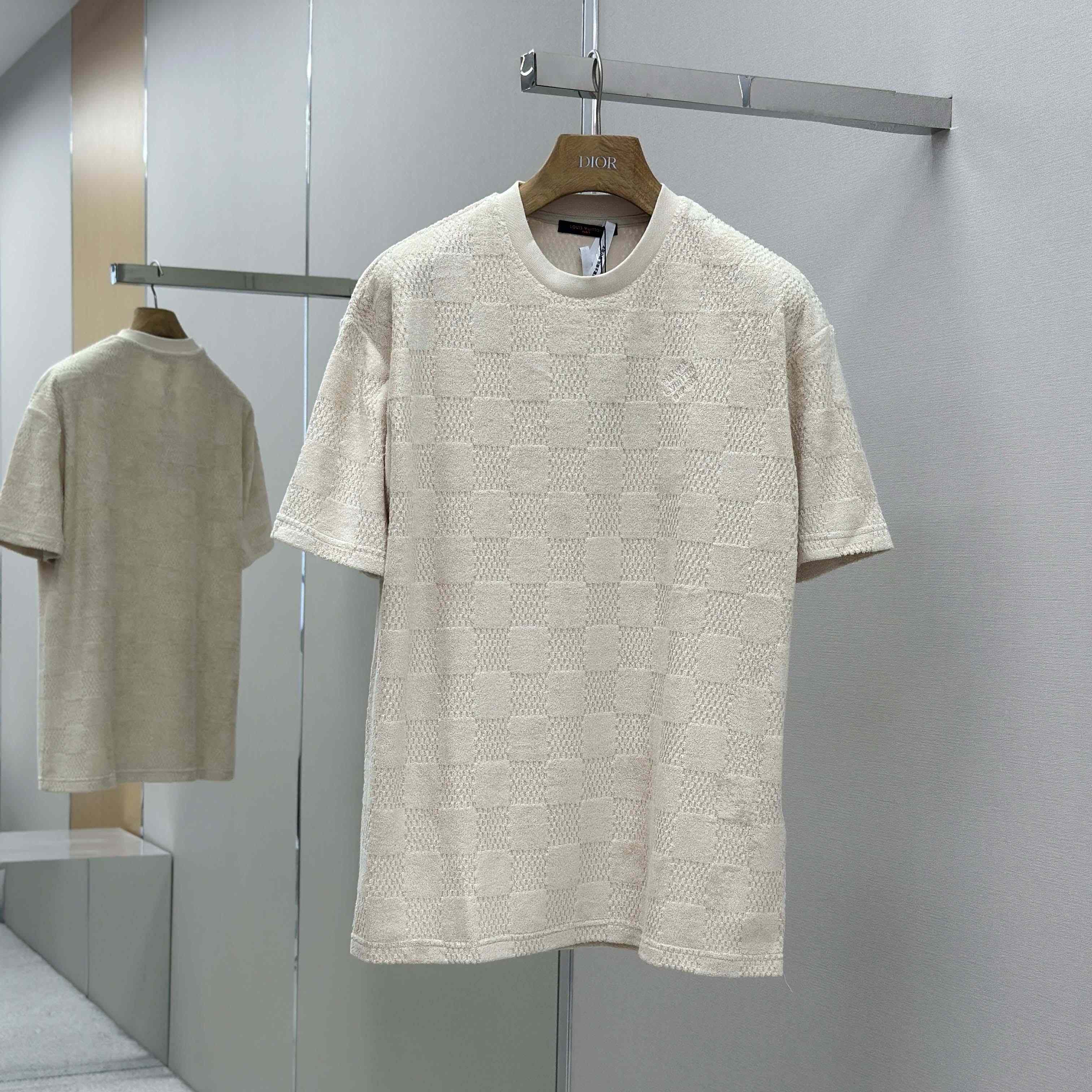 Louis Vuitton Damier French Terry T-Shirt 1AHUVC - DesignerGu