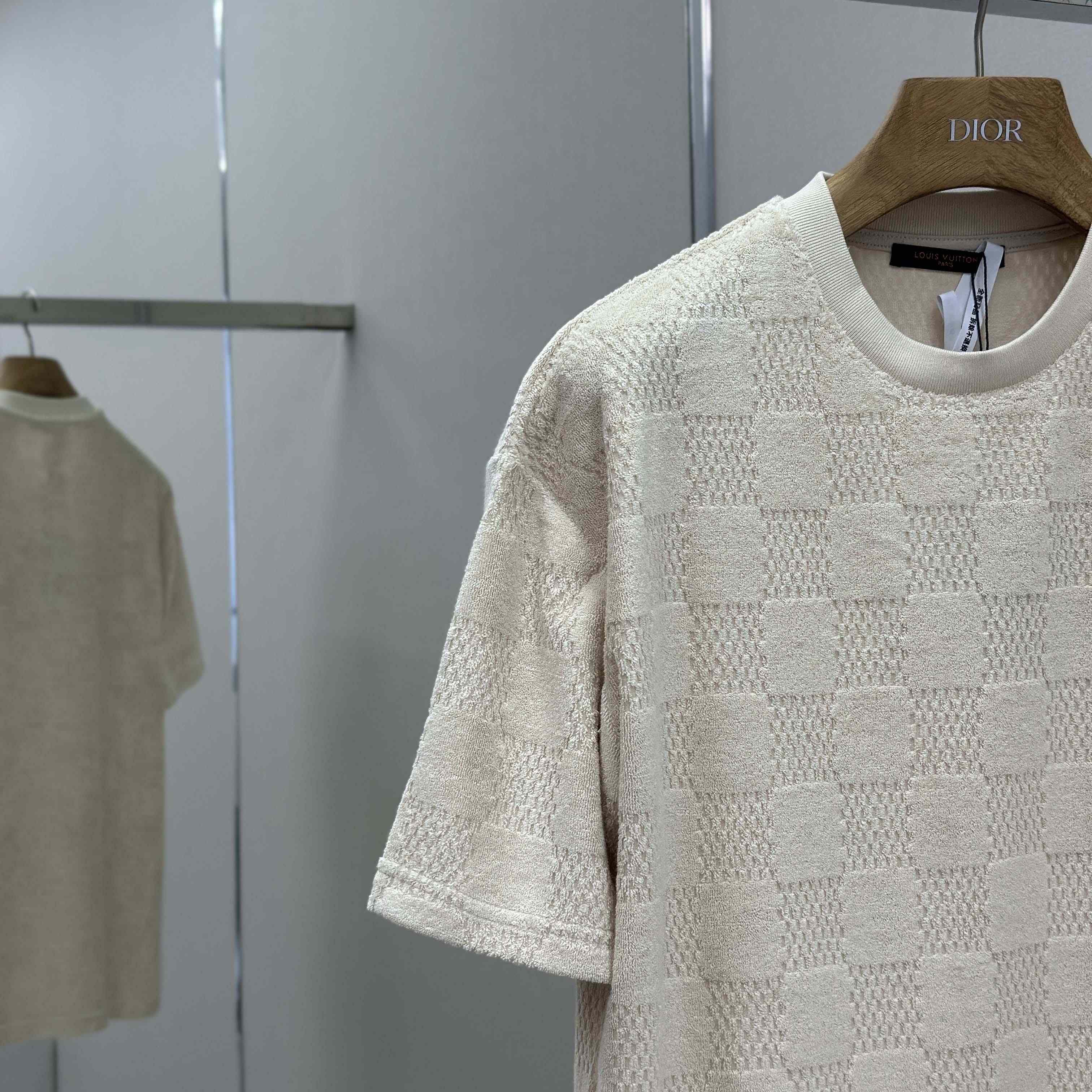 Louis Vuitton Damier French Terry T-Shirt 1AHUVC - DesignerGu