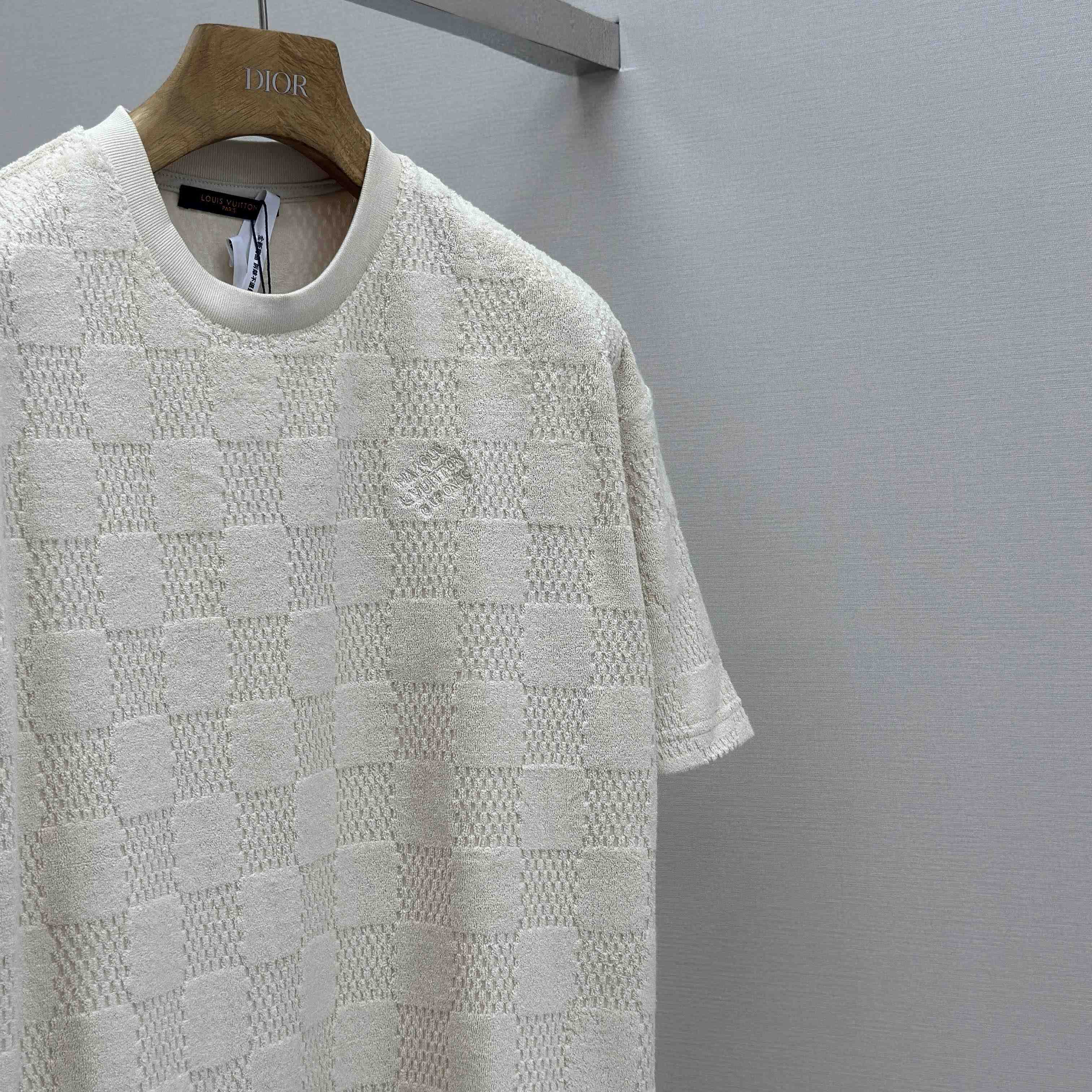 Louis Vuitton Damier French Terry T-Shirt 1AHUVC - DesignerGu