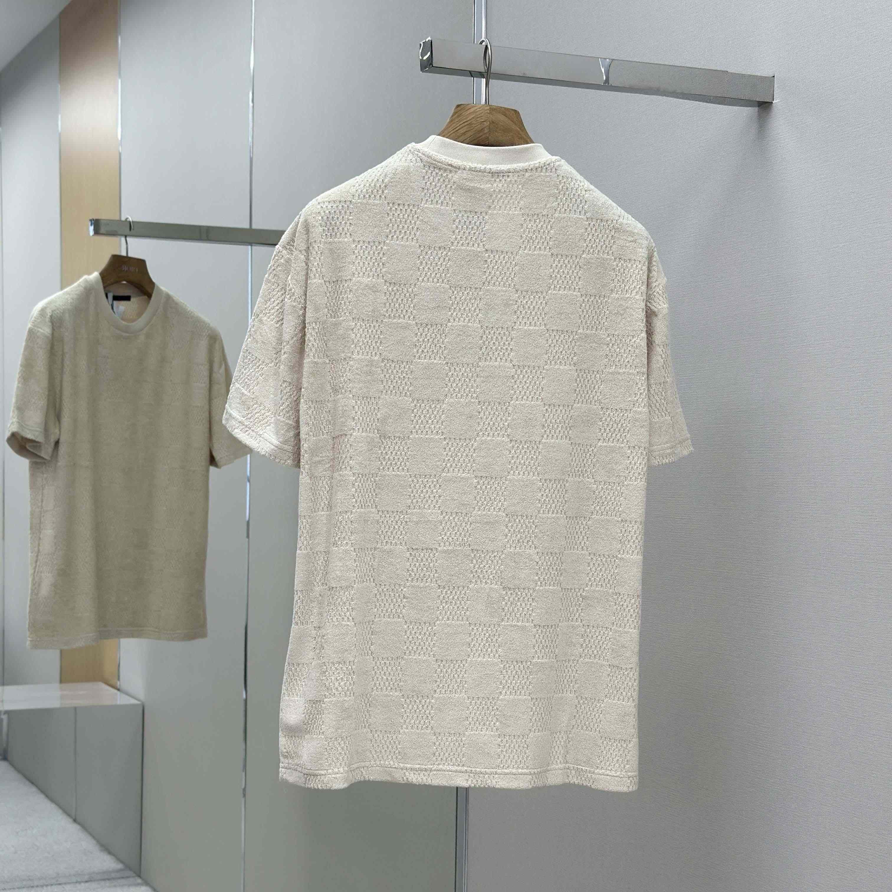 Louis Vuitton Damier French Terry T-Shirt 1AHUVC - DesignerGu