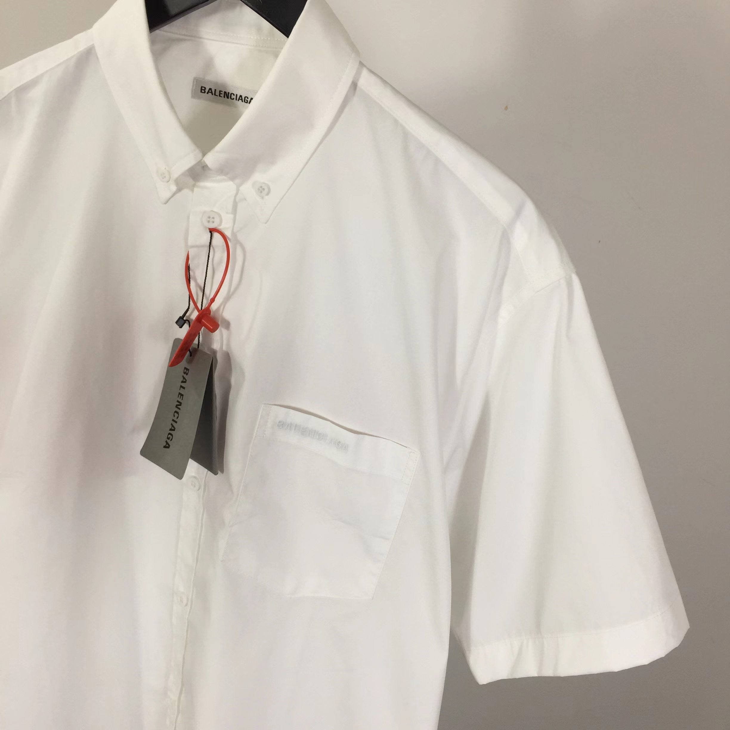 Balenciaga Security Tape Logo  Shirt - DesignerGu