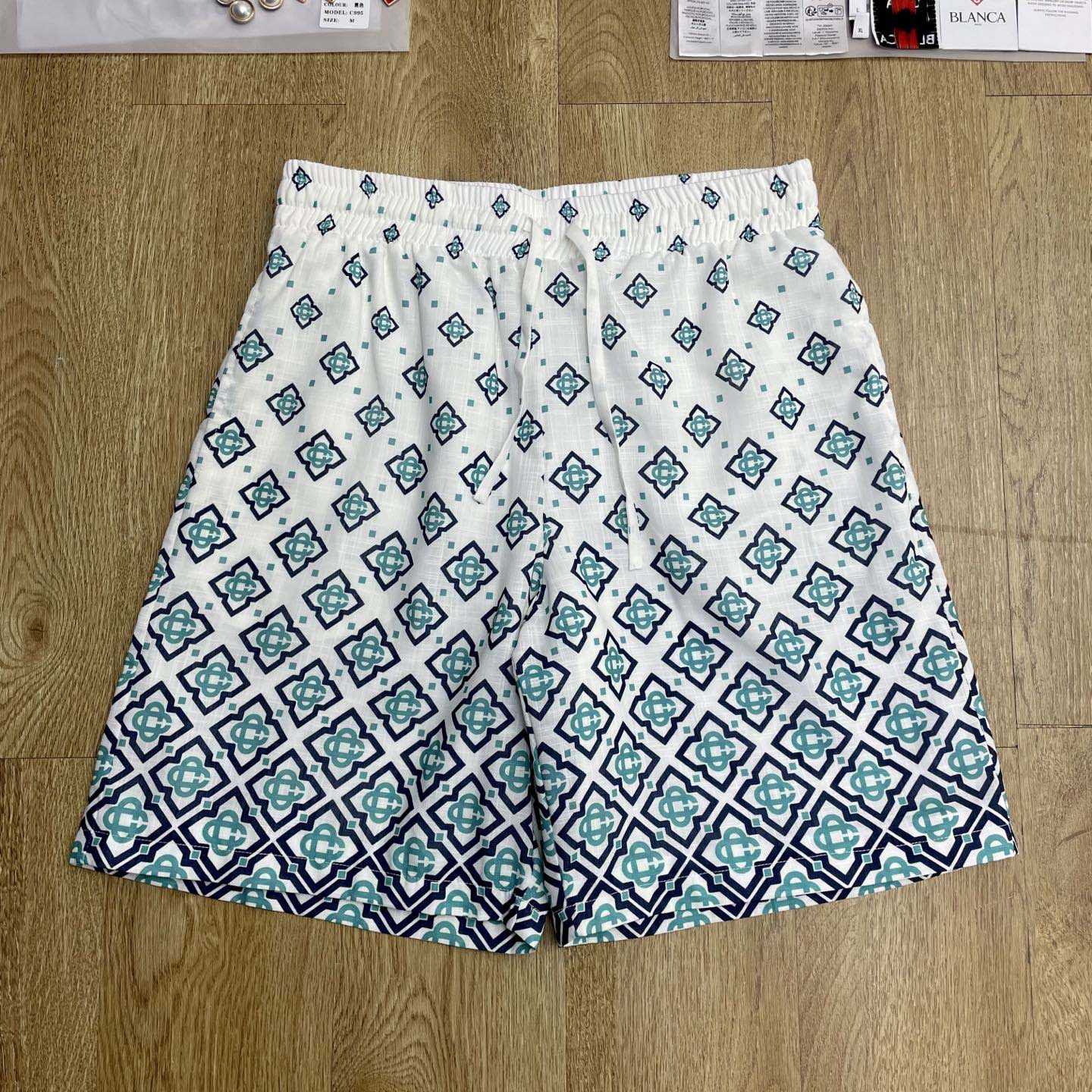 Casablanca Gradient Monogram Silk Shorts    CA3539 - DesignerGu