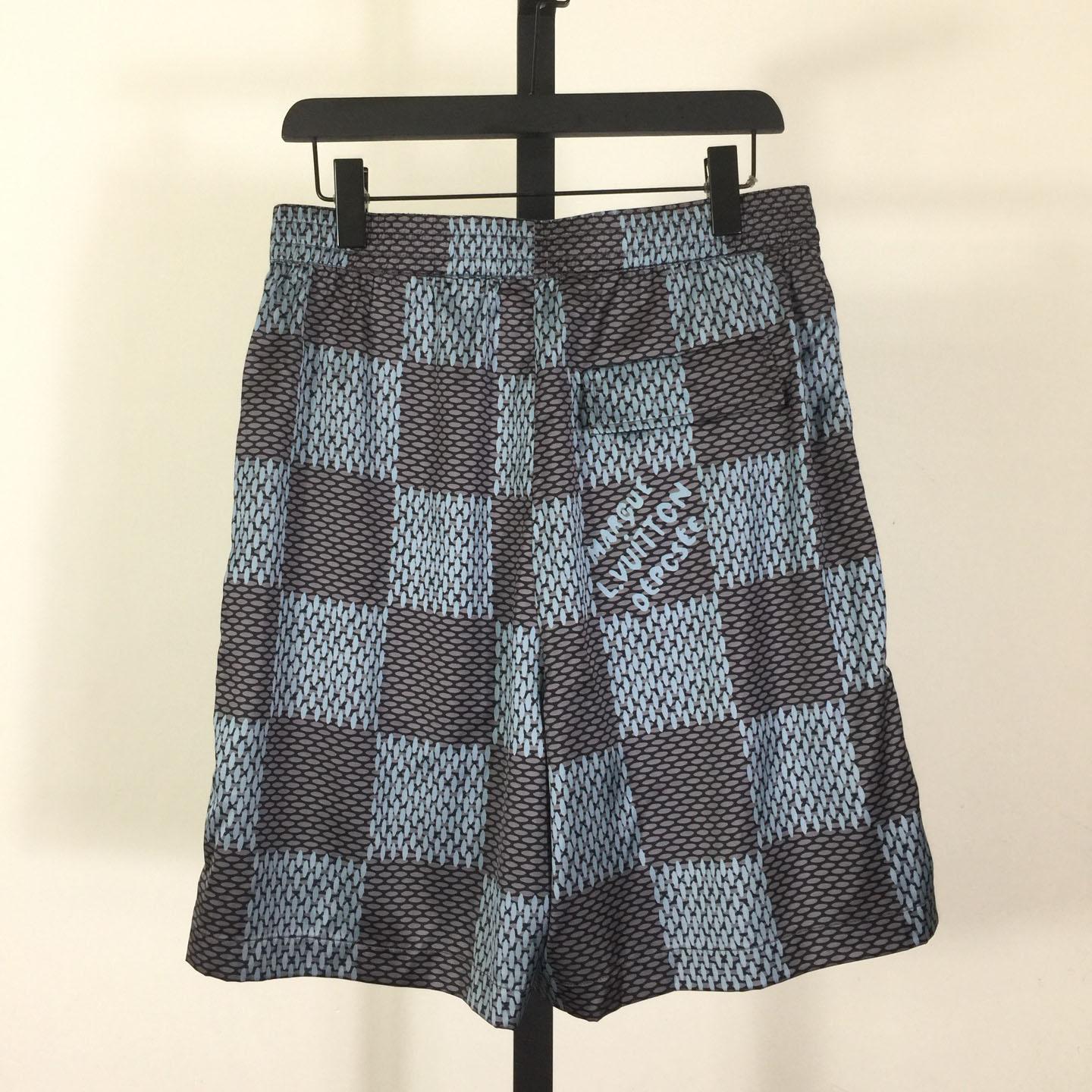 Louis Vuitton Damier Silk Shorts   1AHVT9 - DesignerGu