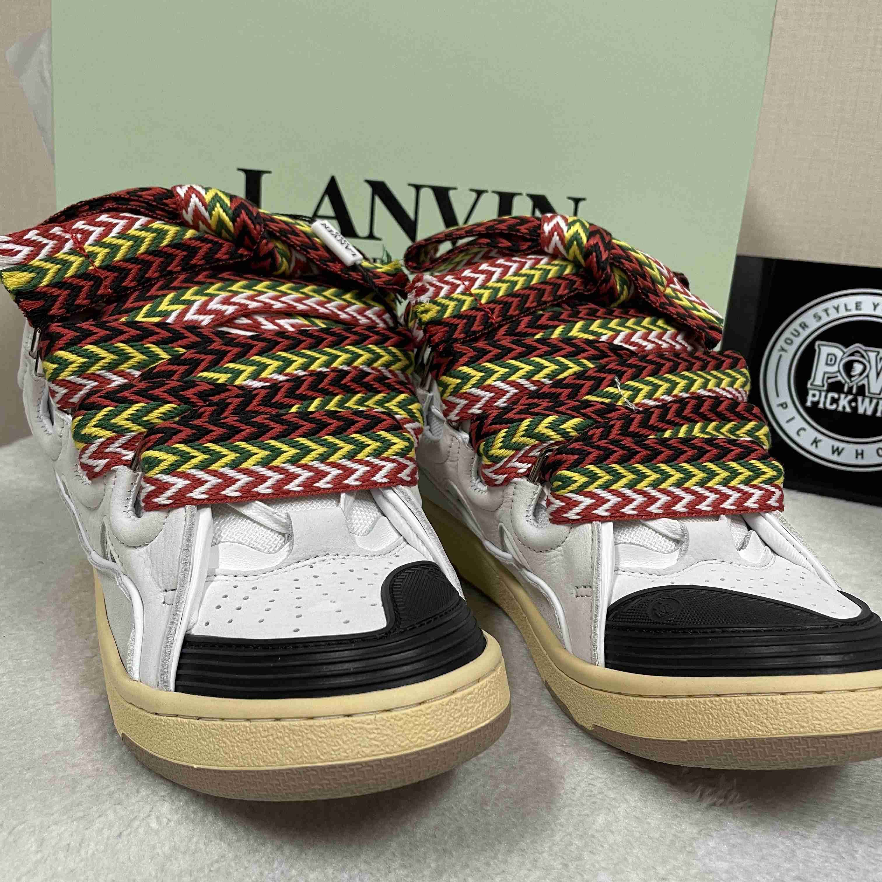 Lanvin Curb lace-up Sneakers - DesignerGu