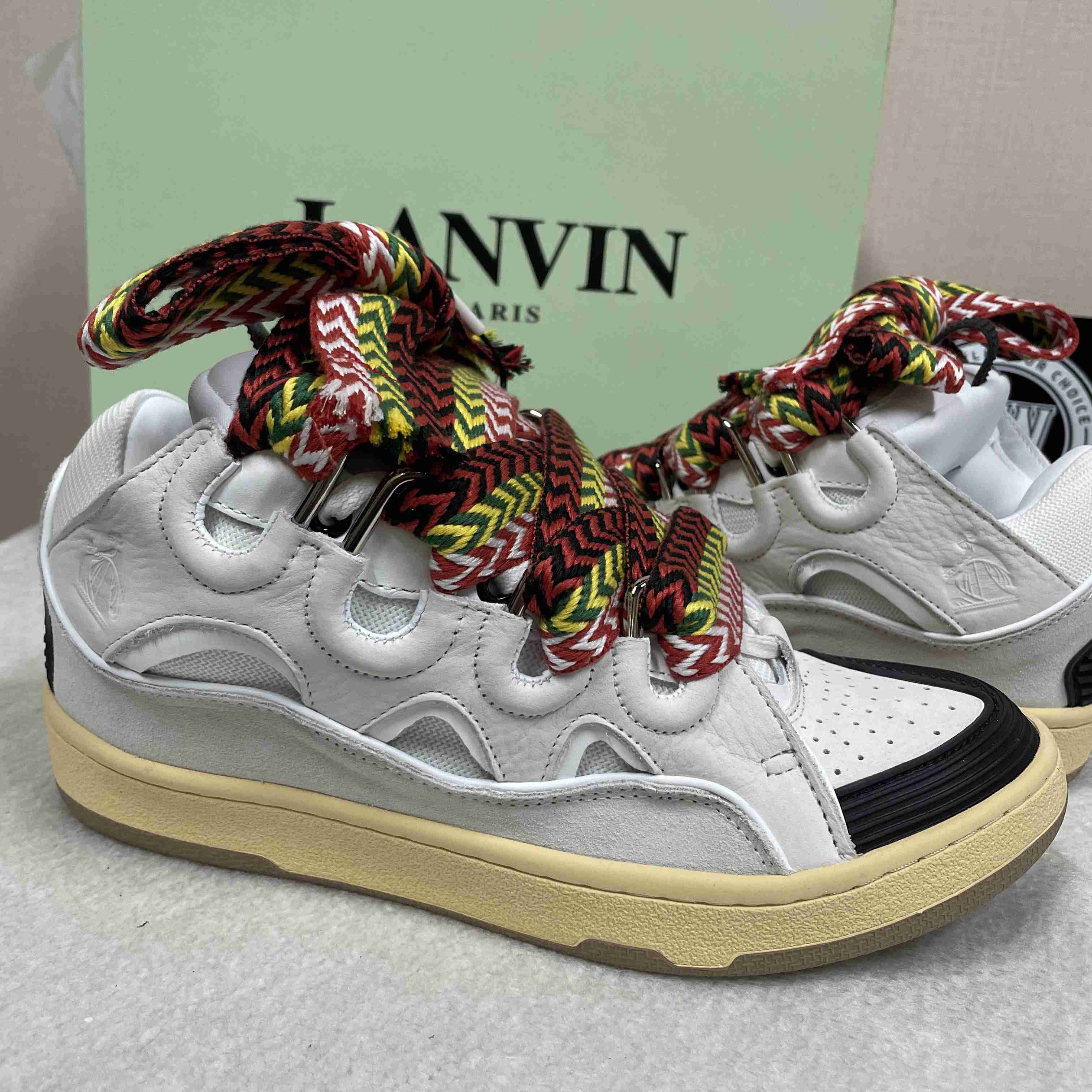 Lanvin Curb lace-up Sneakers - DesignerGu