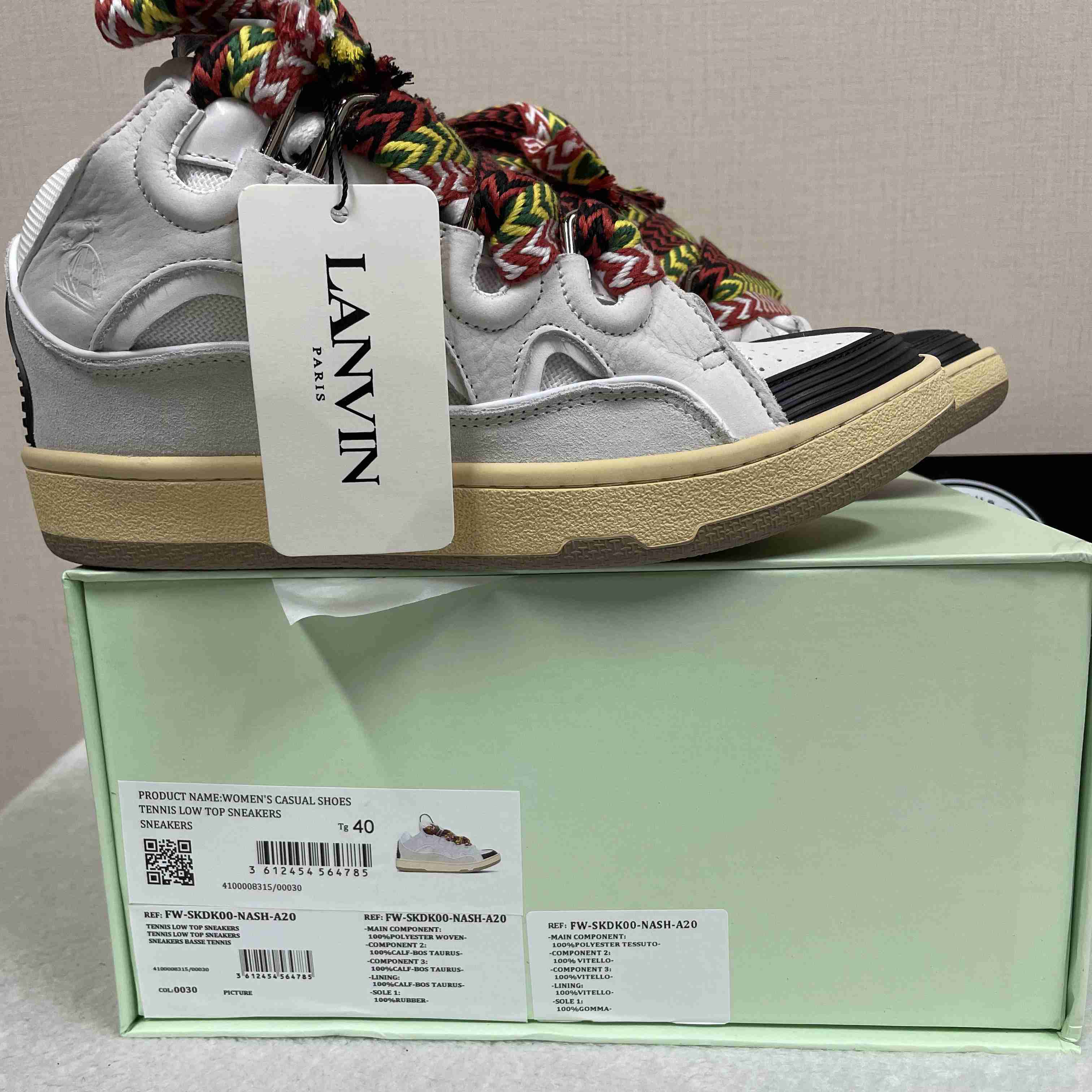 Lanvin Curb lace-up Sneakers - DesignerGu