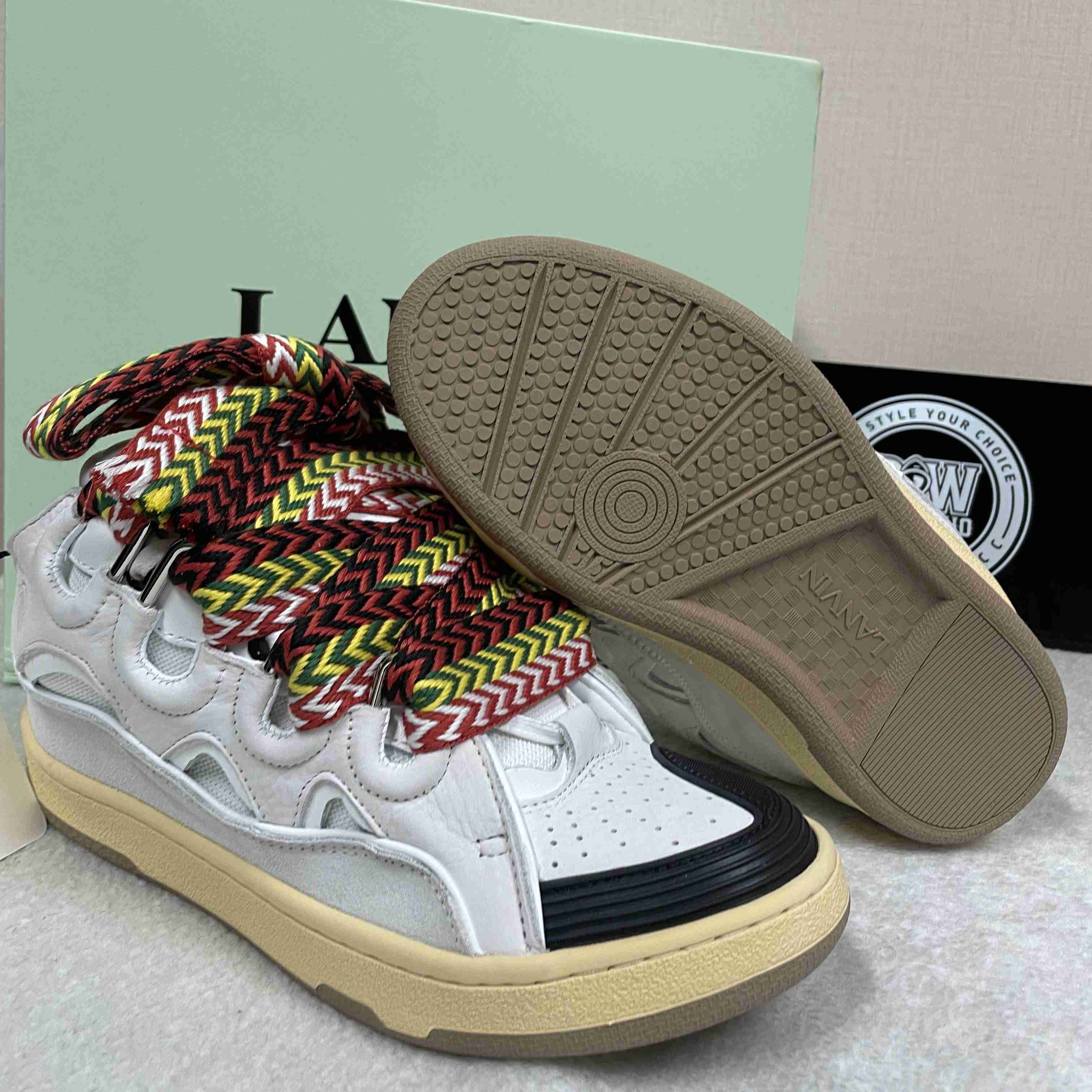 Lanvin Curb lace-up Sneakers - DesignerGu