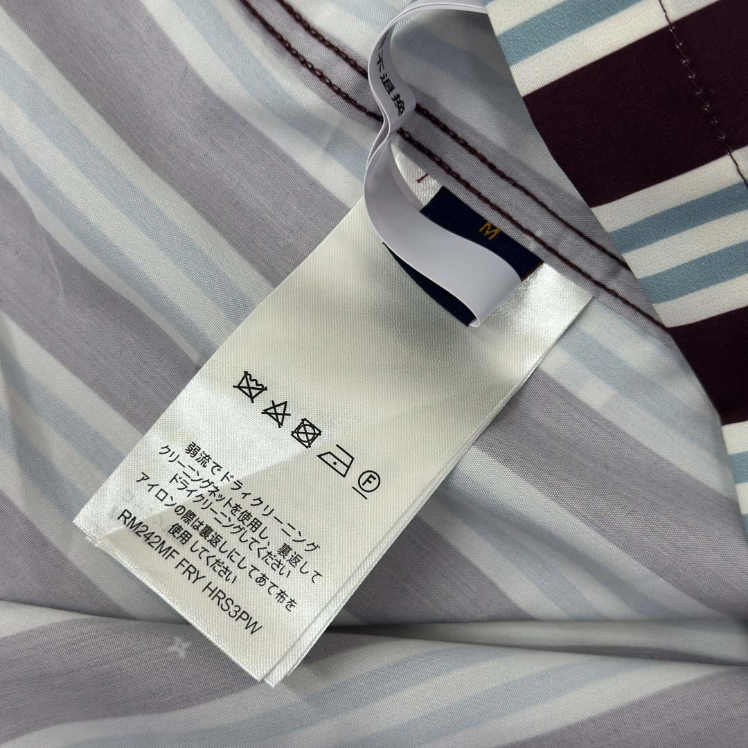 Louis Vuitton Striped Short-Sleeved Shirt   1AHVWE - DesignerGu