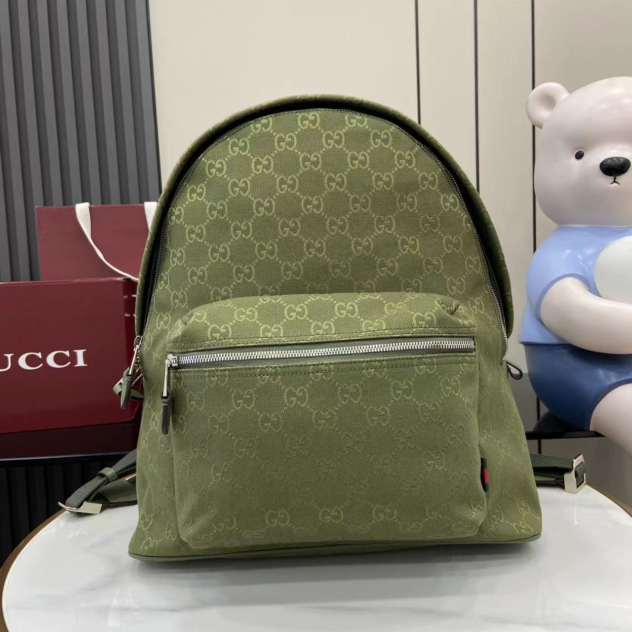 Gucci GG Canvas Medium Backpack - DesignerGu