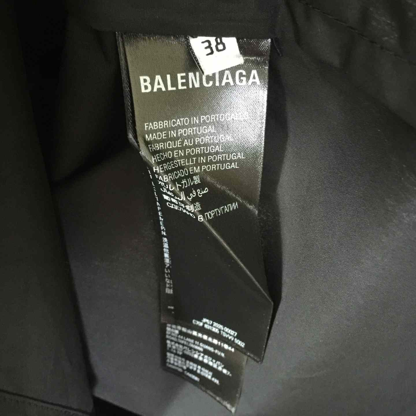 Balenciaga Security Tape Logo  Shirt - DesignerGu