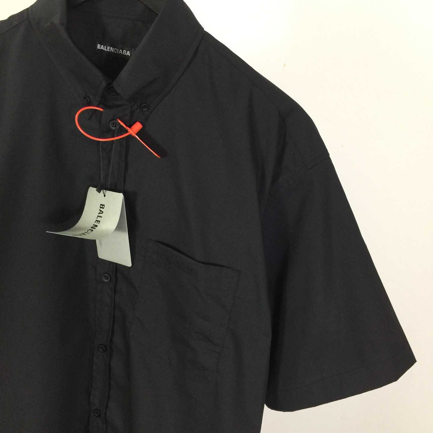 Balenciaga Security Tape Logo  Shirt - DesignerGu