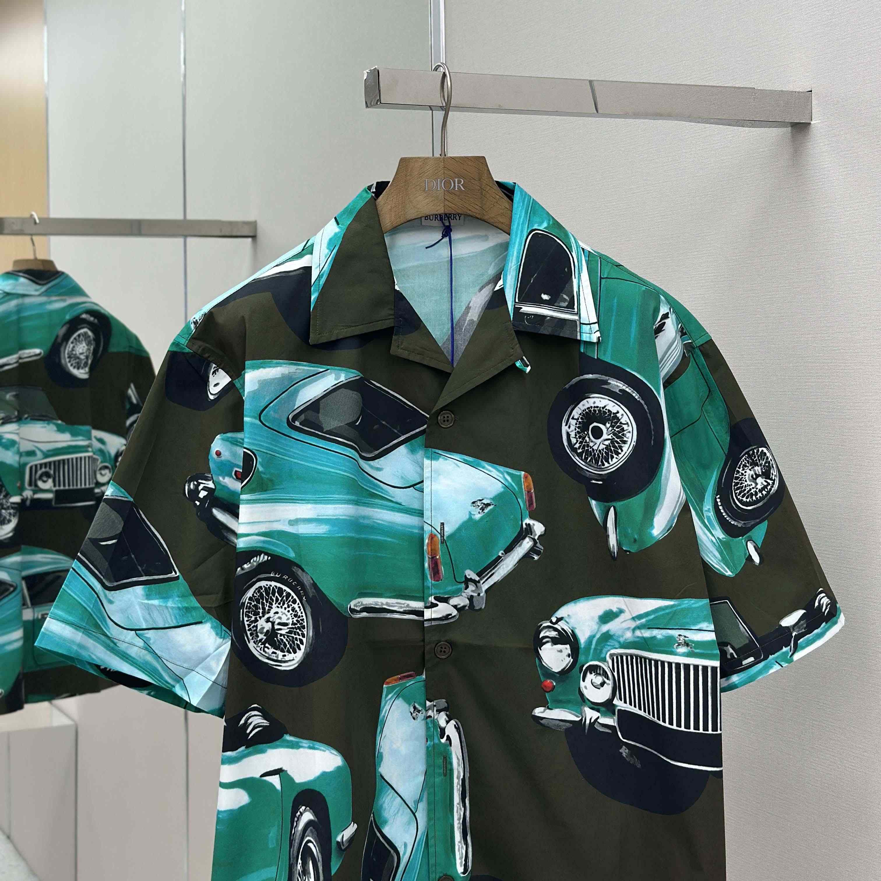 Burberry Relaxed Fit Car Cotton Poplin Shirt - DesignerGu