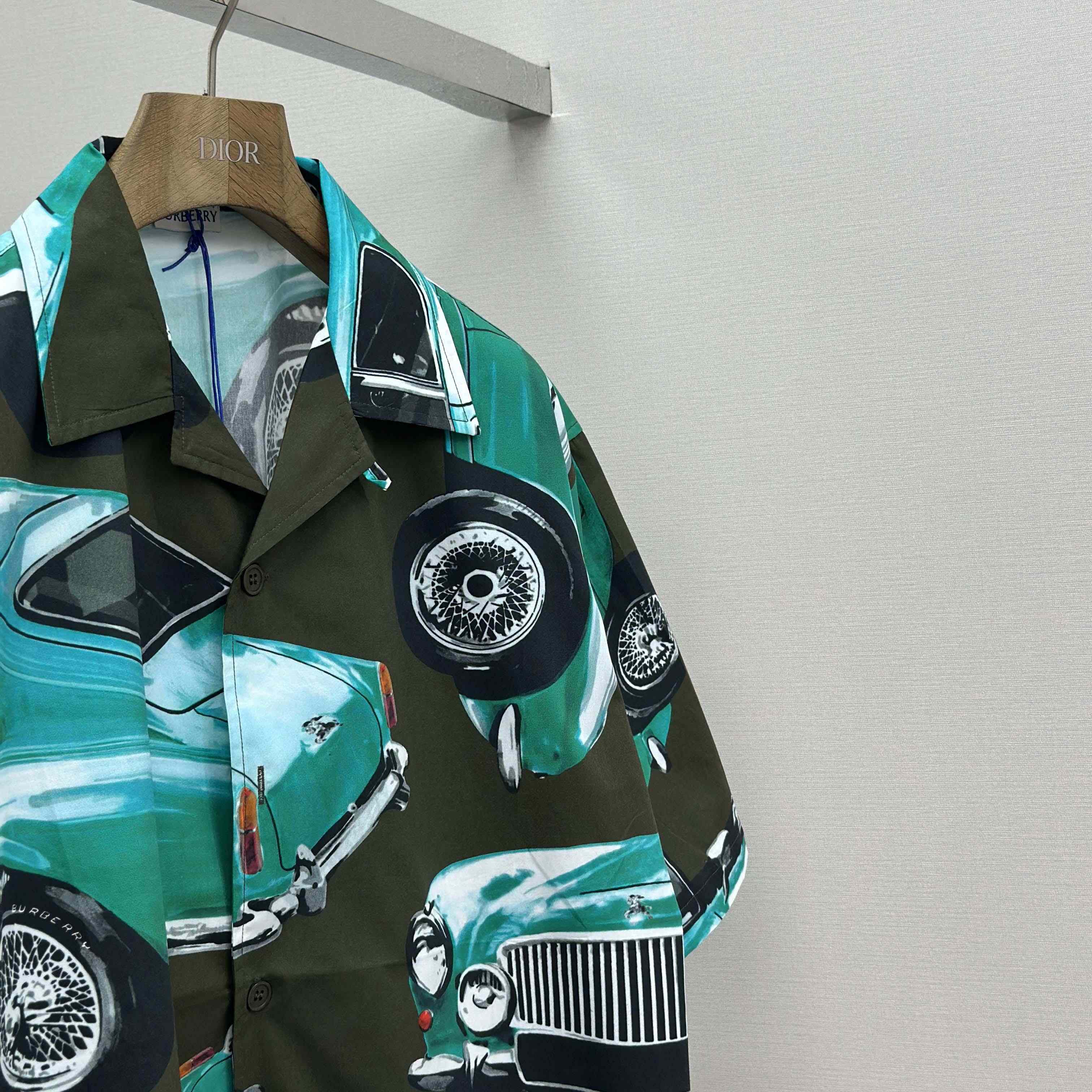 Burberry Relaxed Fit Car Cotton Poplin Shirt - DesignerGu