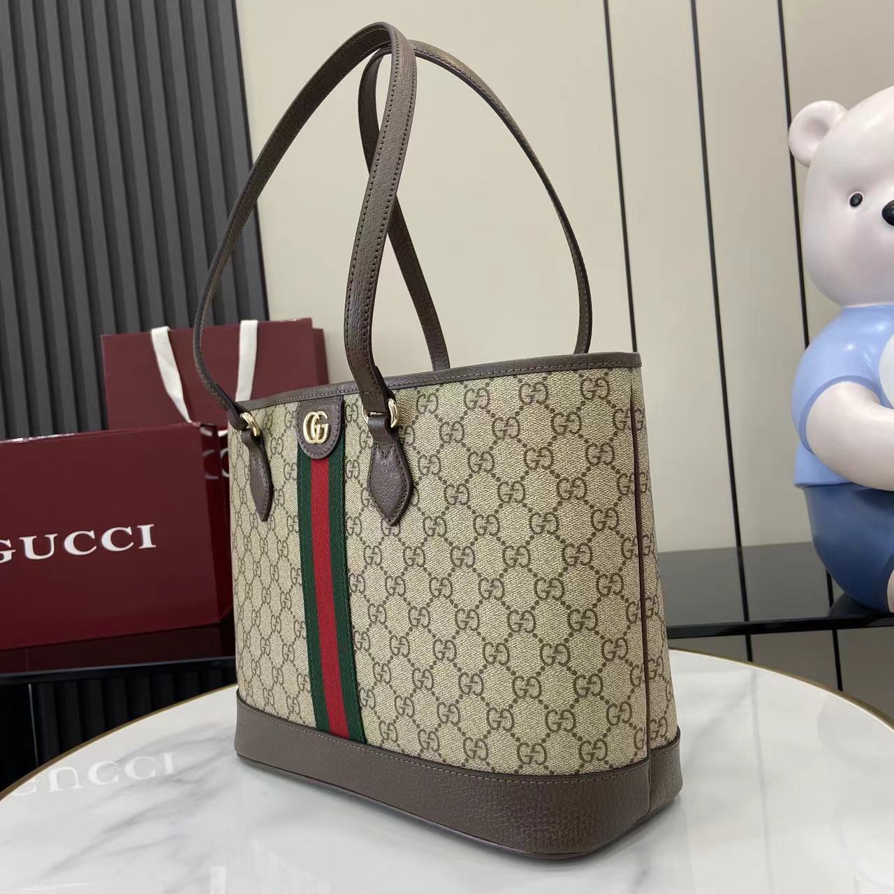 Gucci Ophidia Medium Tote Bag - DesignerGu
