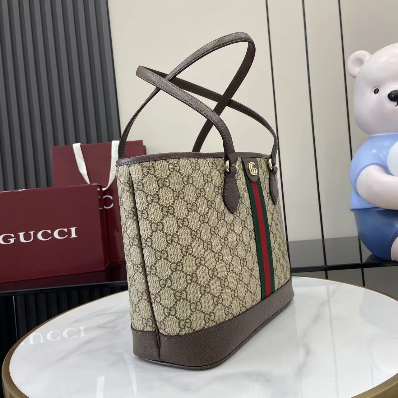 Gucci Ophidia Medium Tote Bag - DesignerGu
