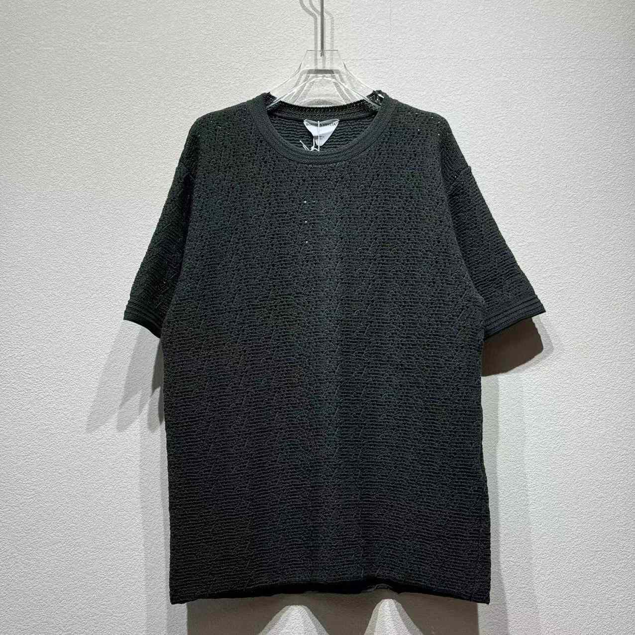 Bottega Veneta Men's Crochet Knit Tee - DesignerGu