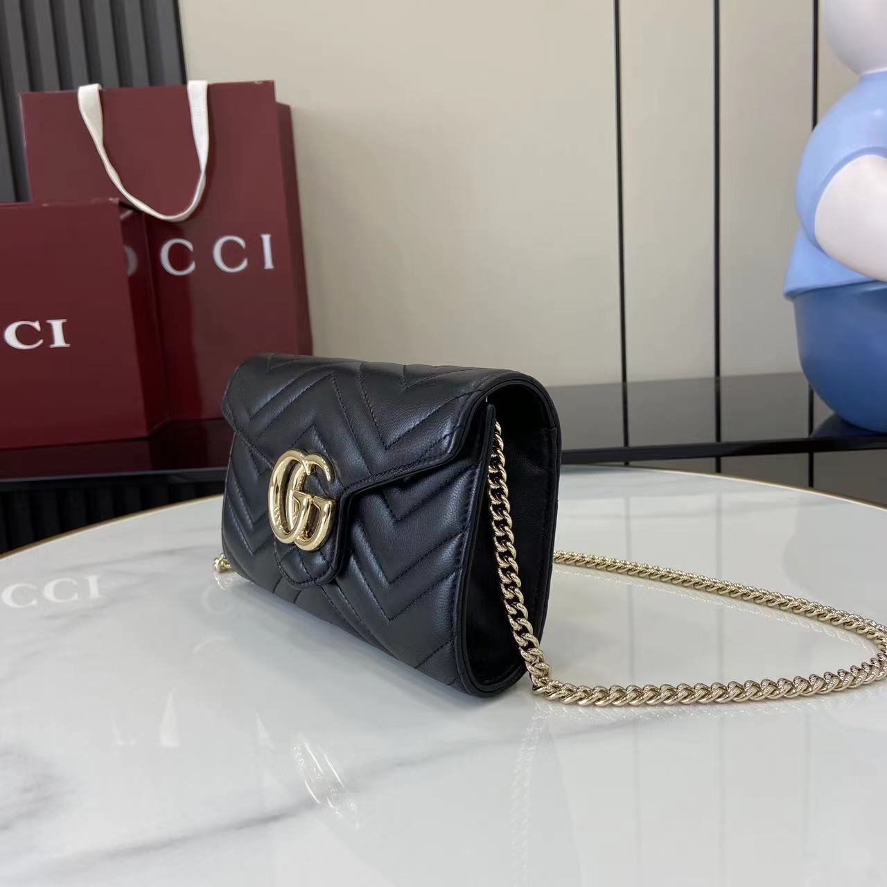 Gucci GG Marmont Wallet On Chain - DesignerGu