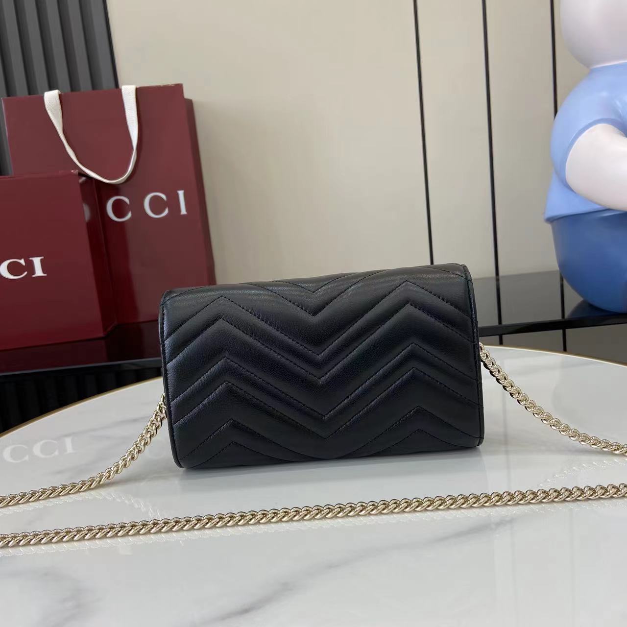 Gucci GG Marmont Wallet On Chain - DesignerGu