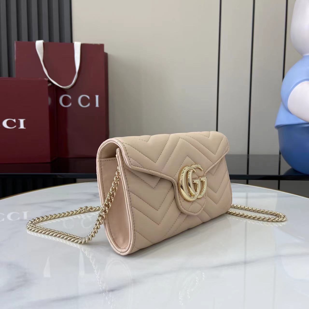 Gucci GG Marmont Wallet On Chain - DesignerGu