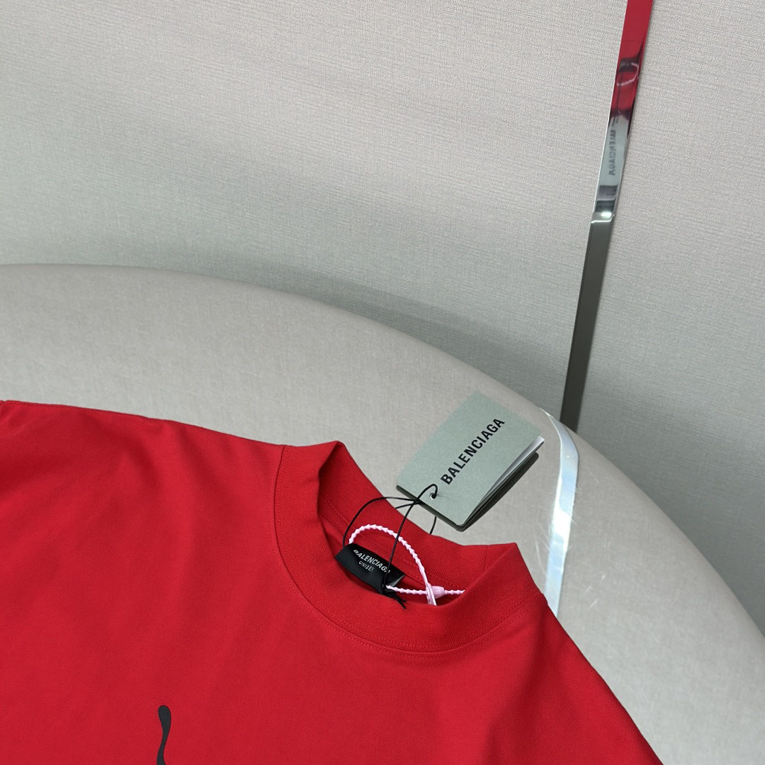 Balenciaga I PUMA Oversized T-Shirt in Red Dry Jersey - DesignerGu
