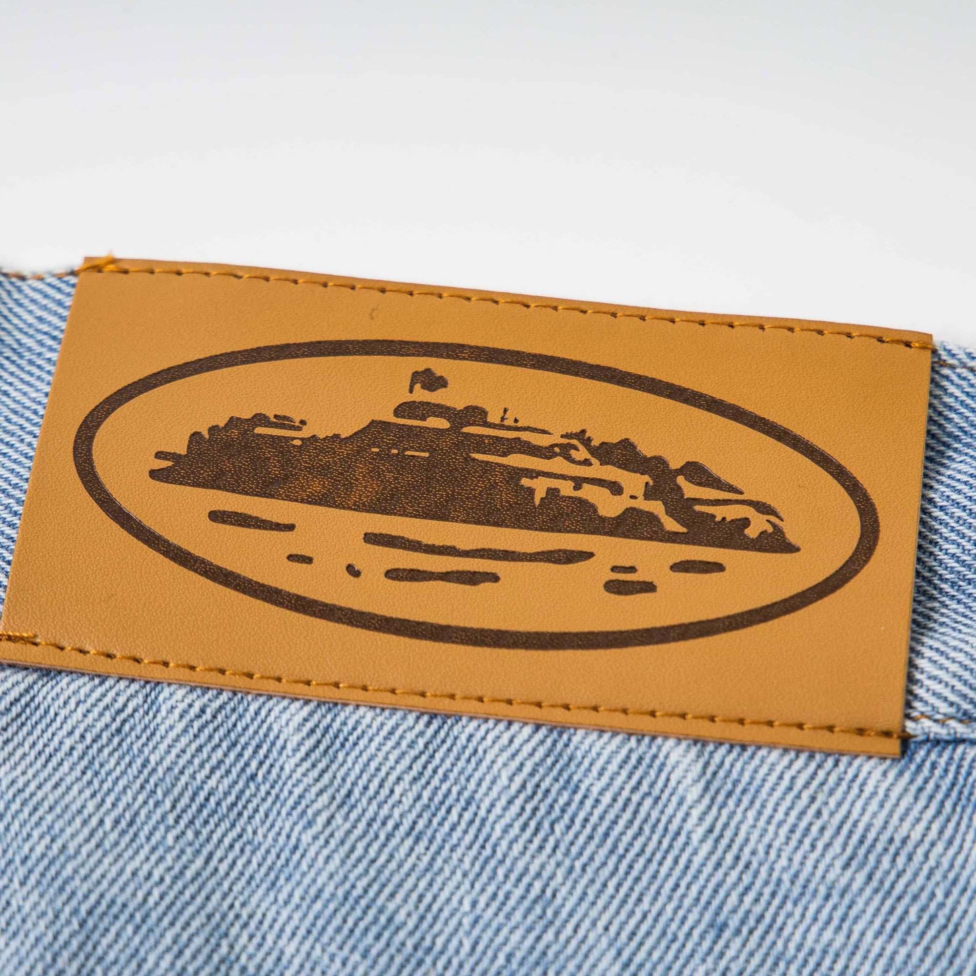 Corteiz Alcatraz Baggy Denim Shorts - DesignerGu