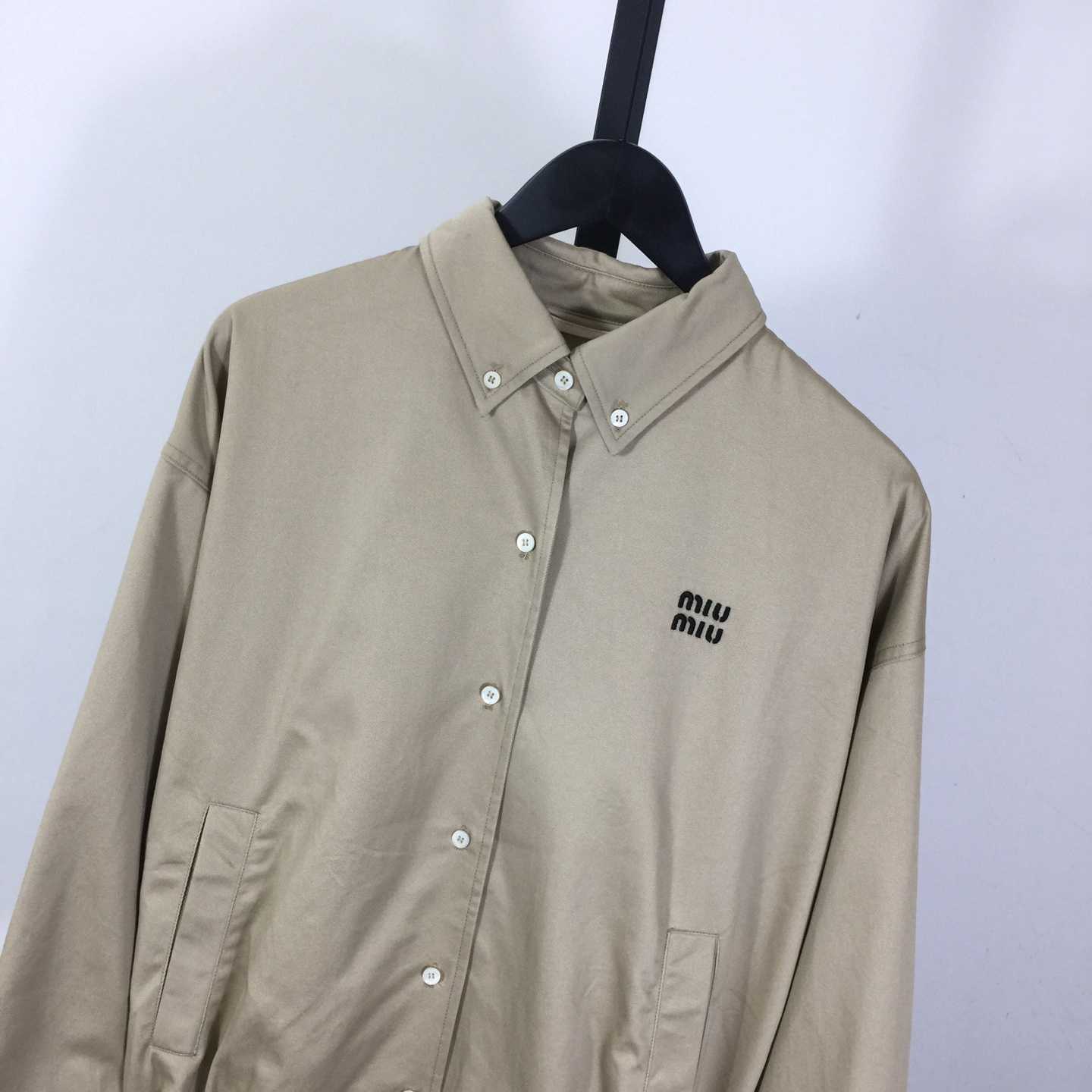 Miu Miu Chino Cloth Blouson Jacket - DesignerGu