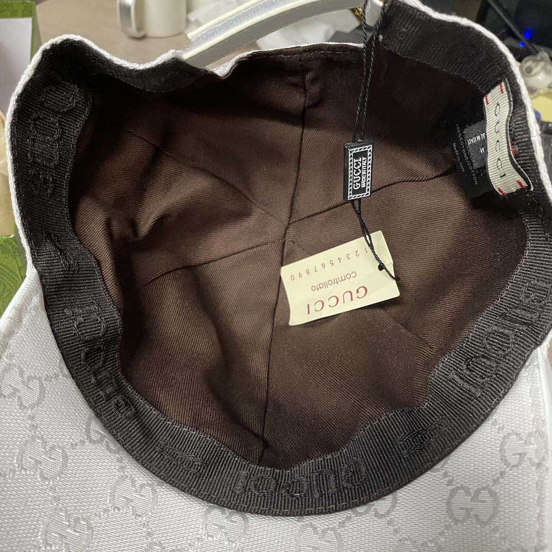 Gucci Original GG Canvas Baseball Hat With Web - DesignerGu