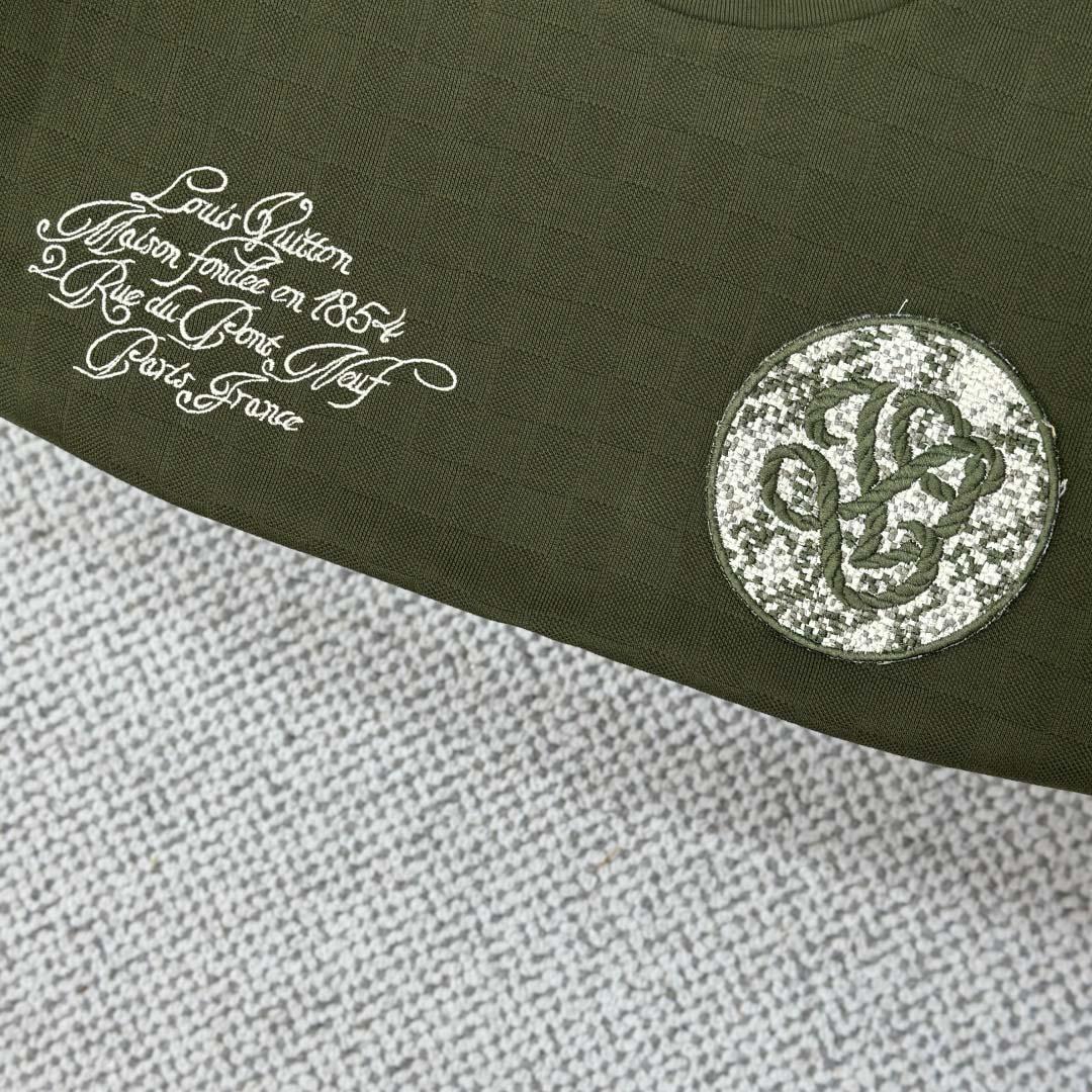 Louis Vuitton Damier Pique T-Shirt   1AGKLH - DesignerGu