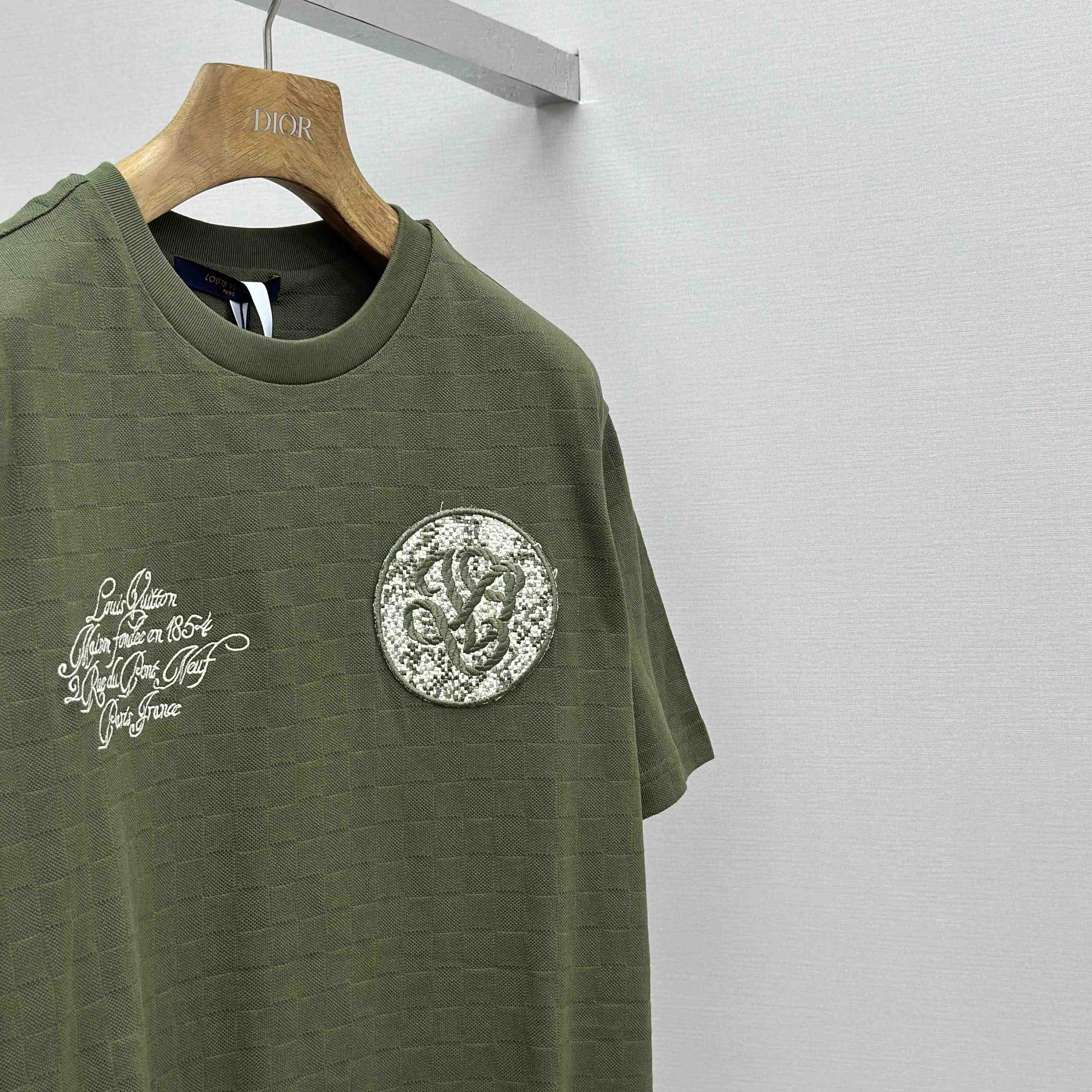 Louis Vuitton Damier Pique T-Shirt   1AGKLH - DesignerGu