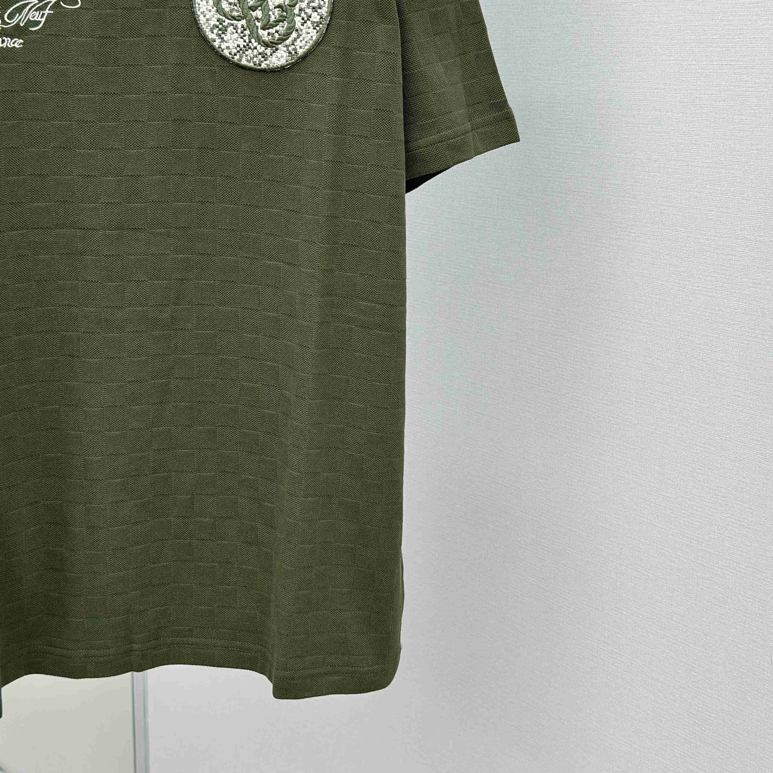 Louis Vuitton Damier Pique T-Shirt   1AGKLH - DesignerGu