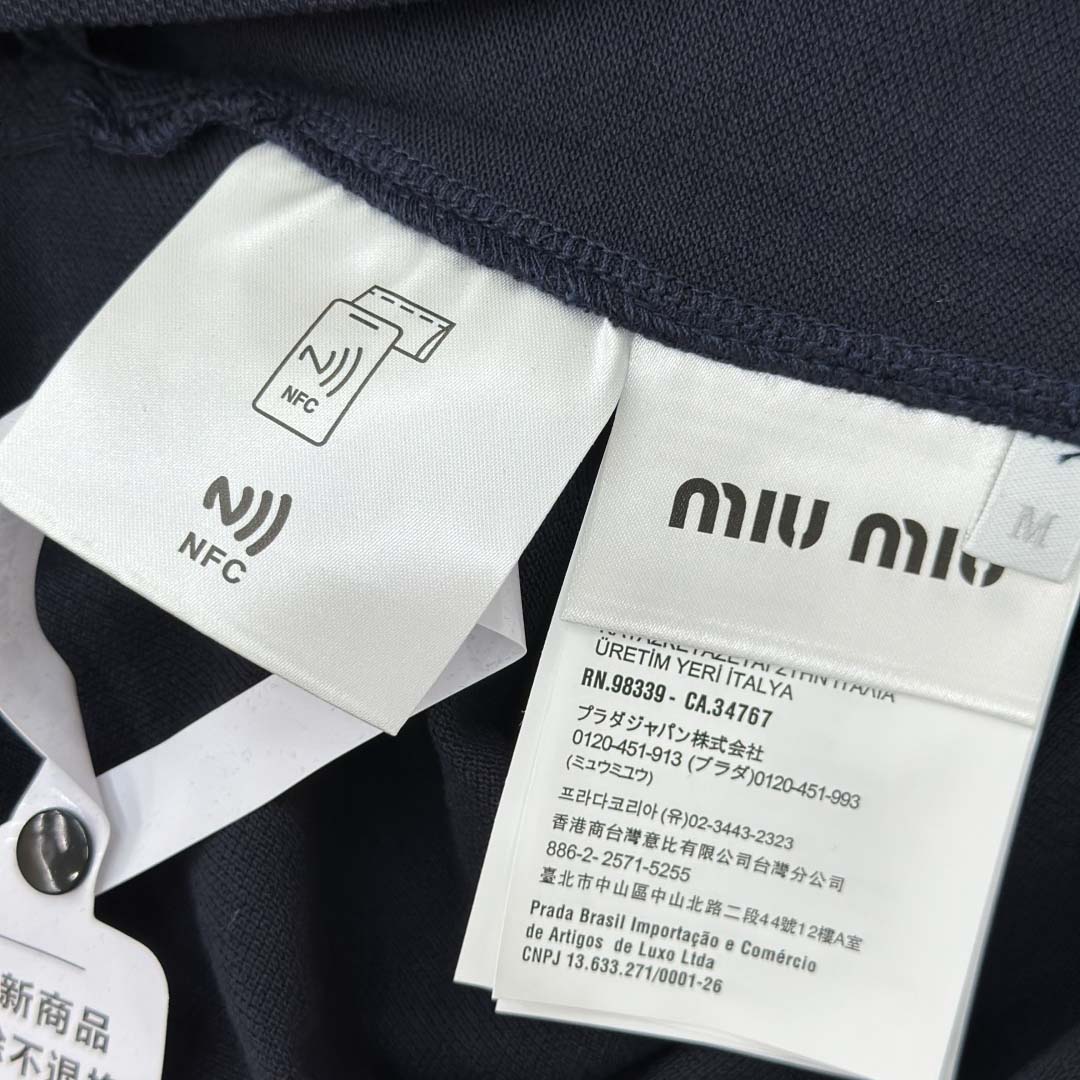 Miu Miu Cotton Piqué Polo Shirt - DesignerGu