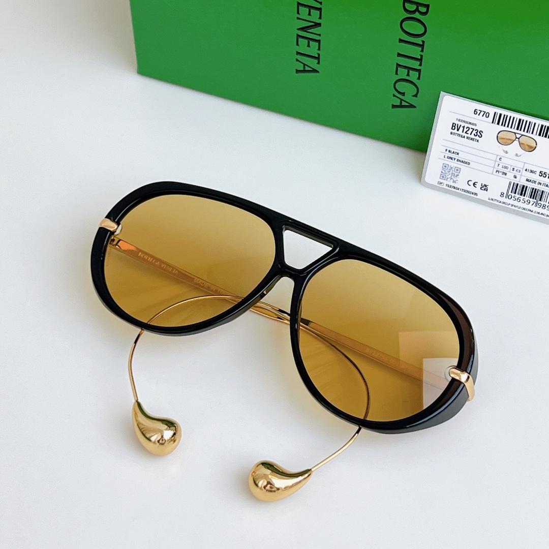 Bottega Veneta Drop Aviator Sunglasses  BV1273S - DesignerGu