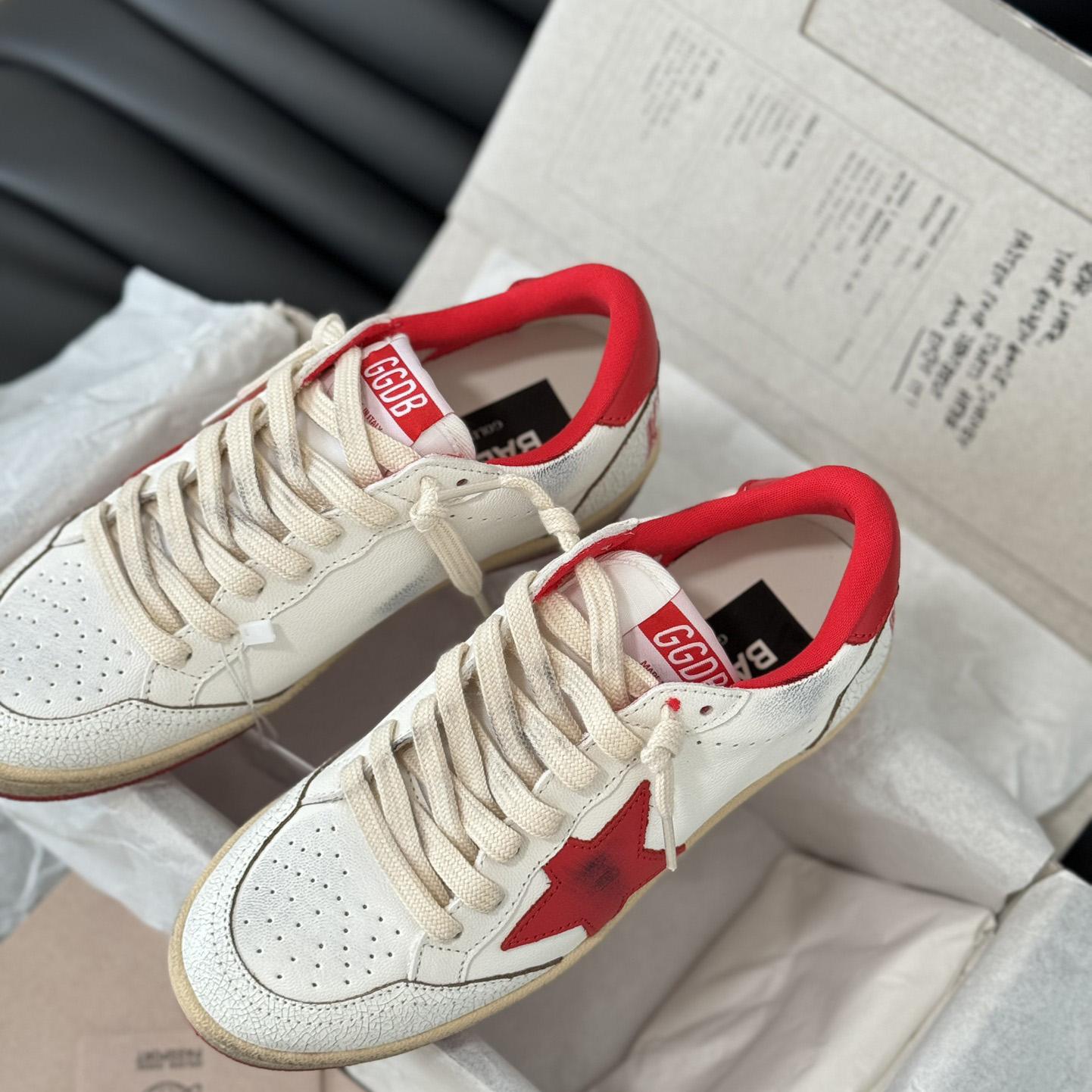 Golden Goose Ball Star 'White Red'  - DesignerGu