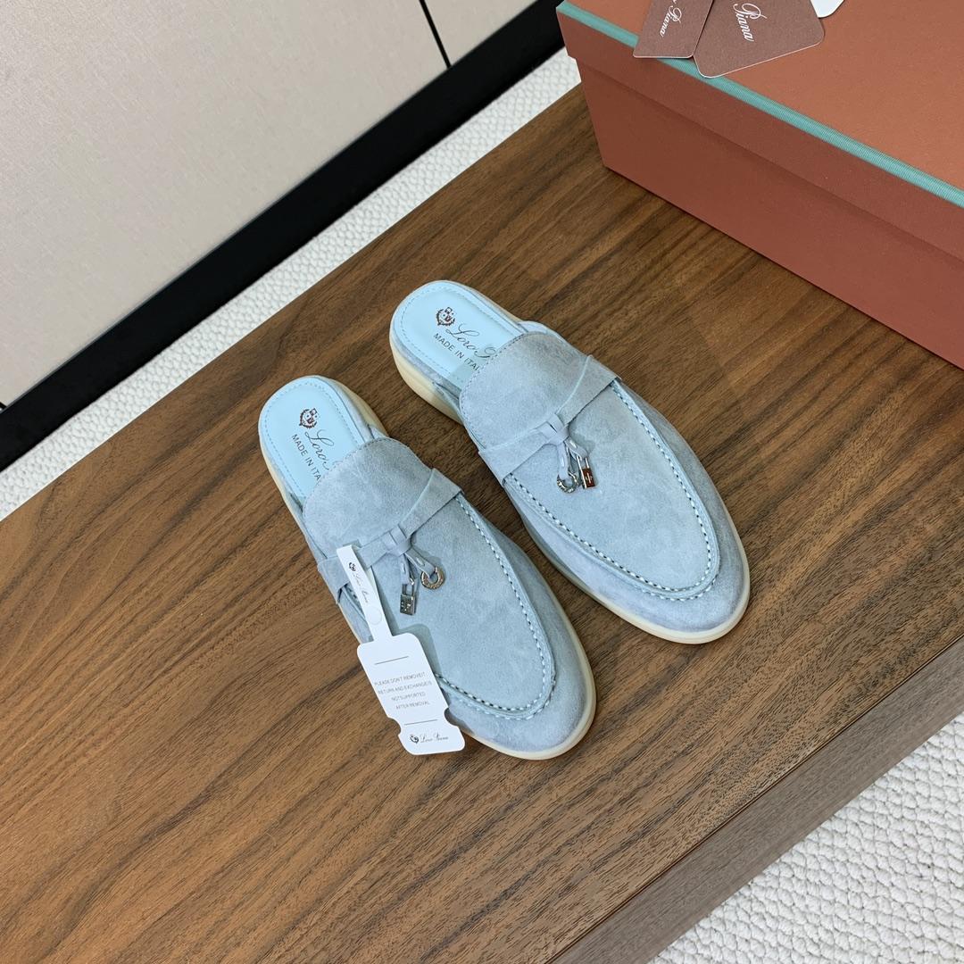 Loro Piana Charms Walk Babouche Loafer  - DesignerGu