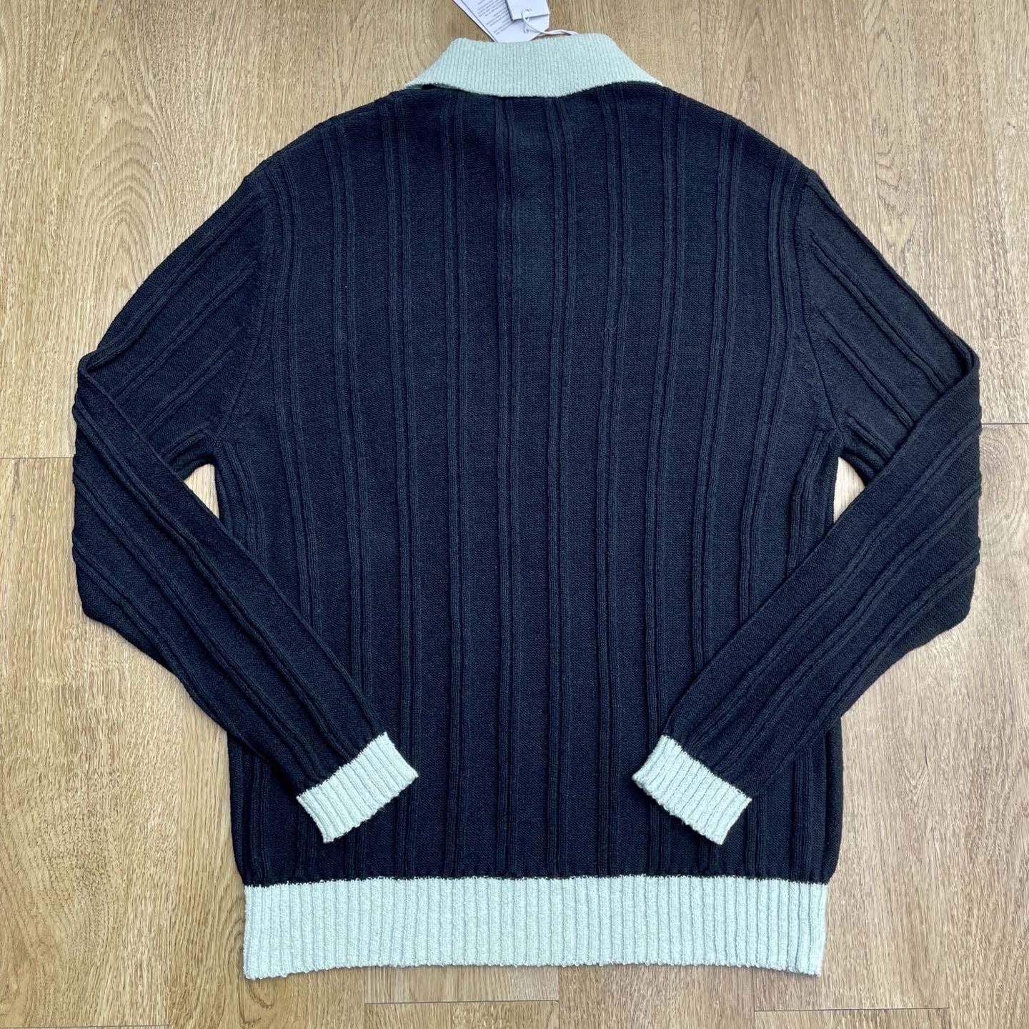 Casablanca Boucle Long Sleeve Polo Shirt     D0101 - DesignerGu