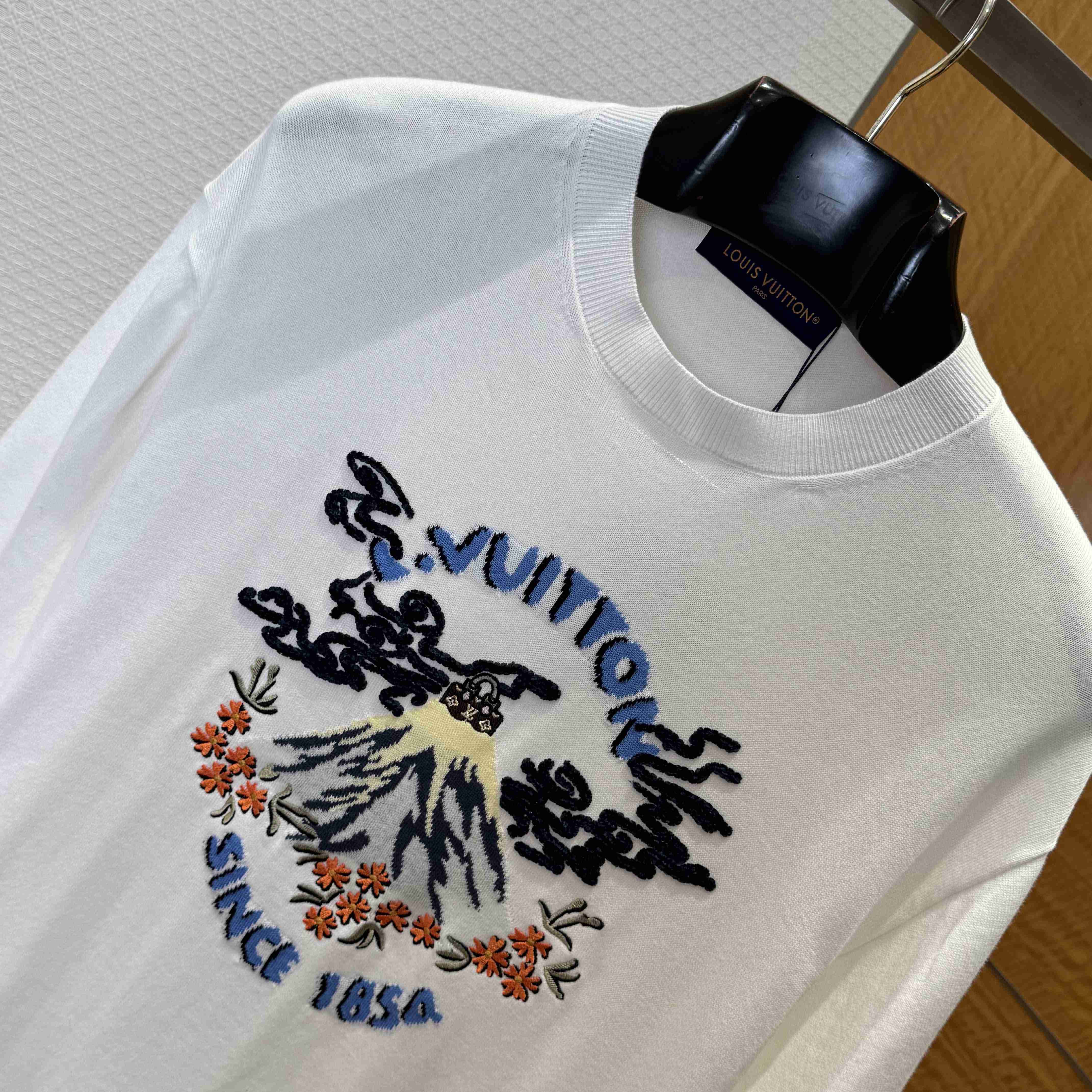 Louis Vuitton Short-Sleeved Knitted Crewneck   1AIMAU - DesignerGu