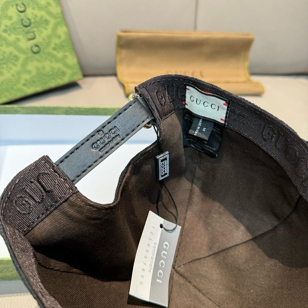 Gucci Original GG Canvas Baseball Hat With Web - DesignerGu