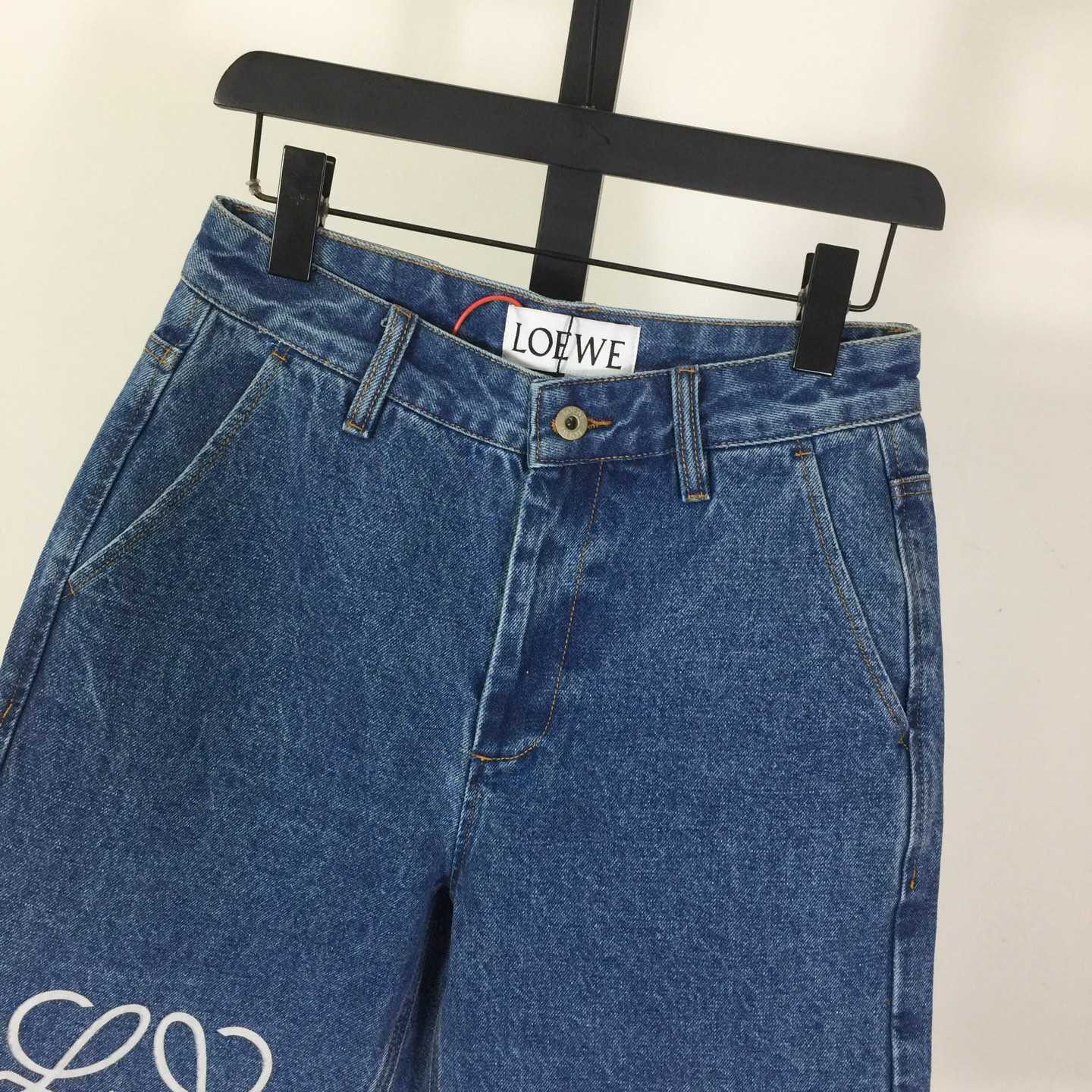 Loewe Anagram Shorts In Denim - DesignerGu