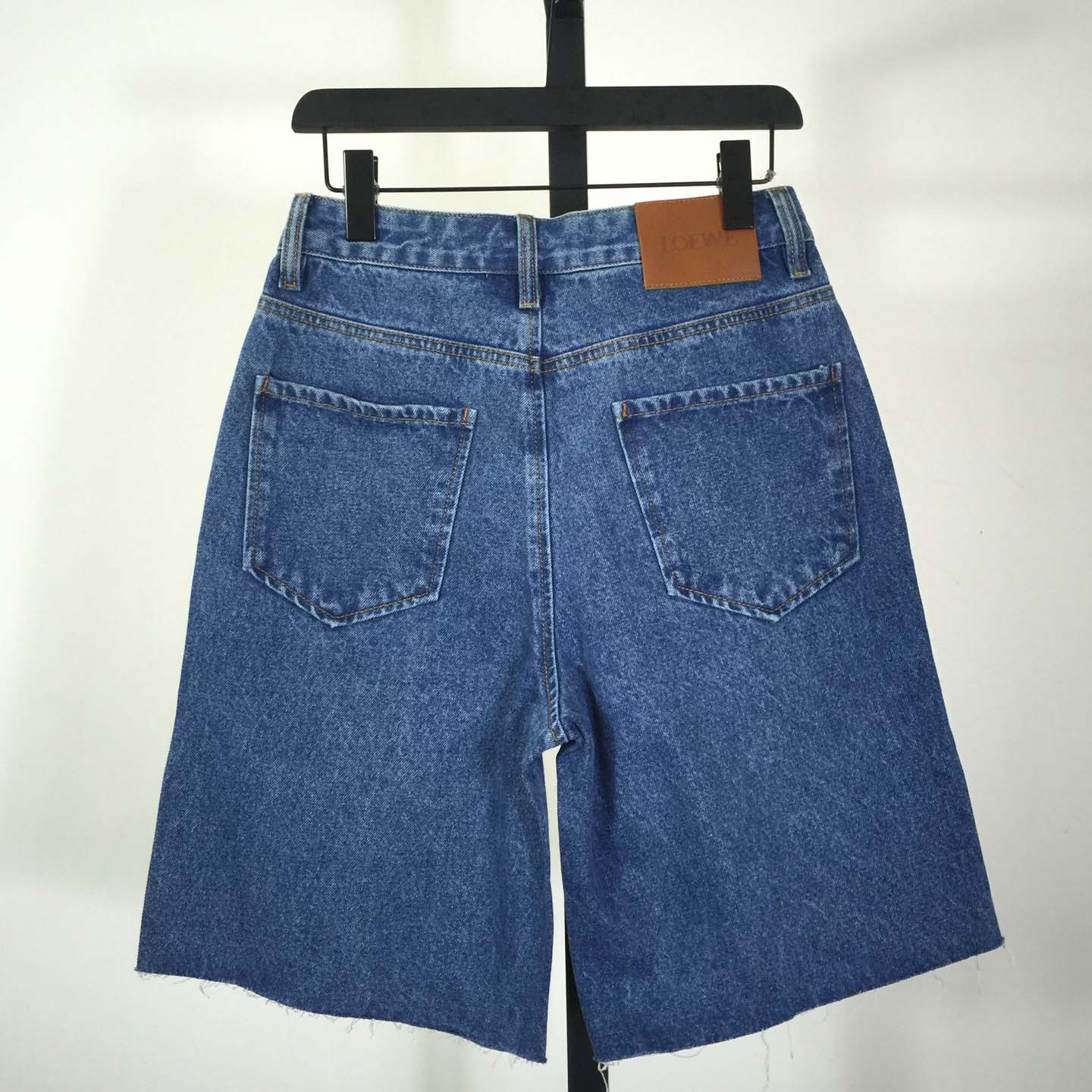 Loewe Anagram Shorts In Denim - DesignerGu
