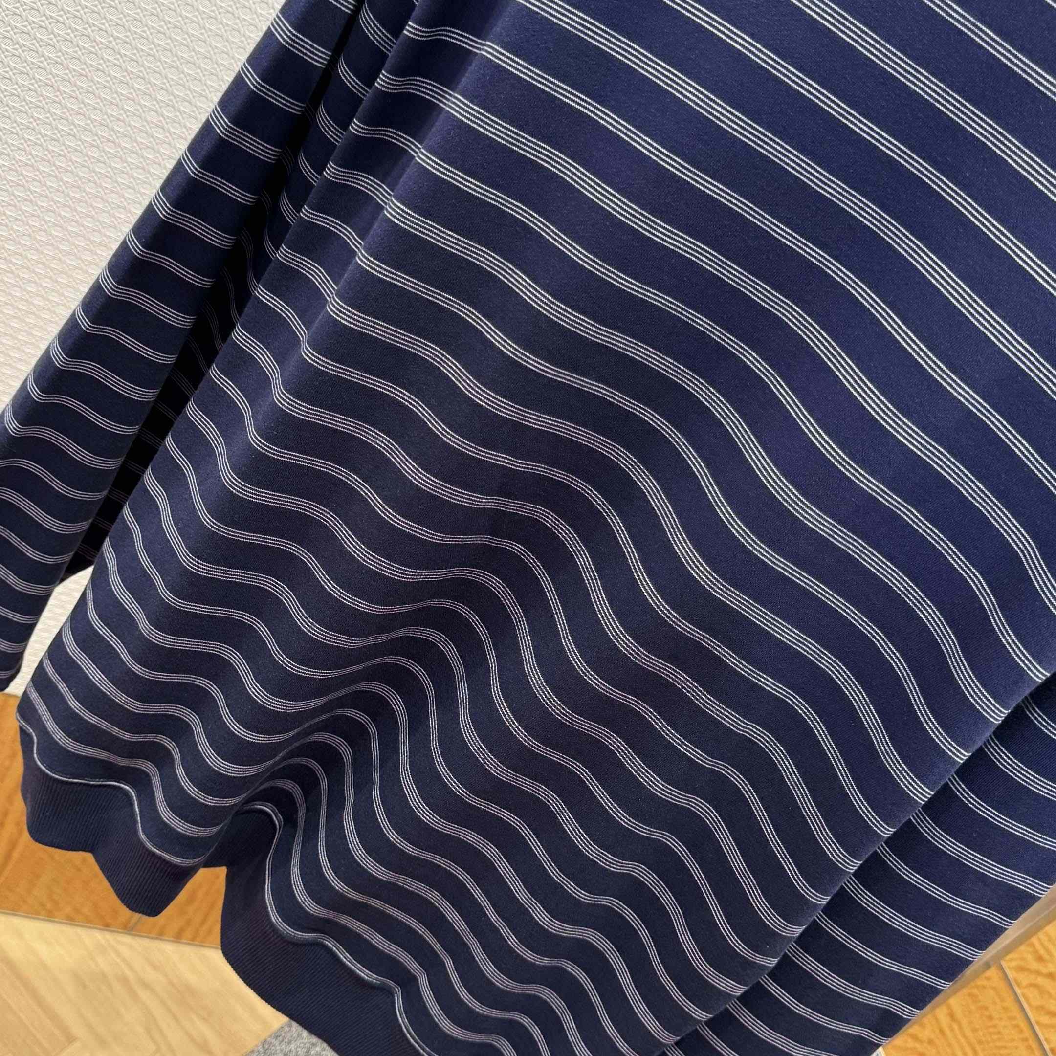 Miu Miu Striped ZIp-Up Polo Shirt - DesignerGu