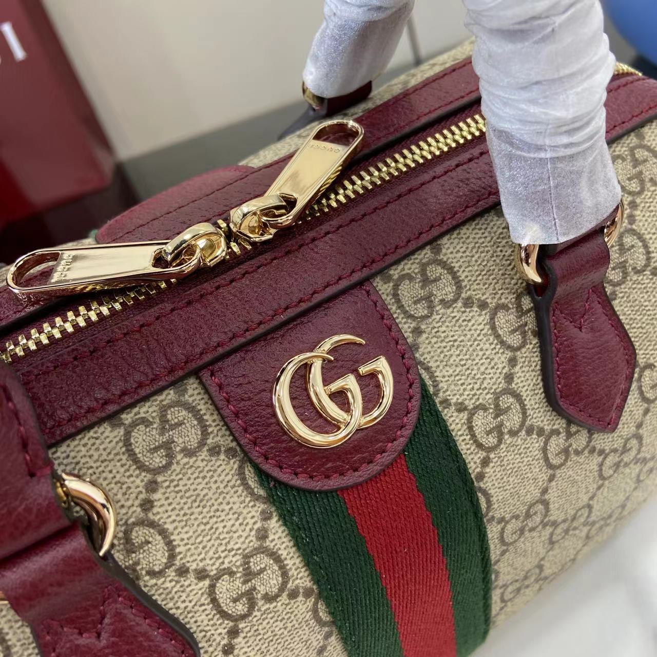Gucci Ophidia Medium Boston Bag - DesignerGu