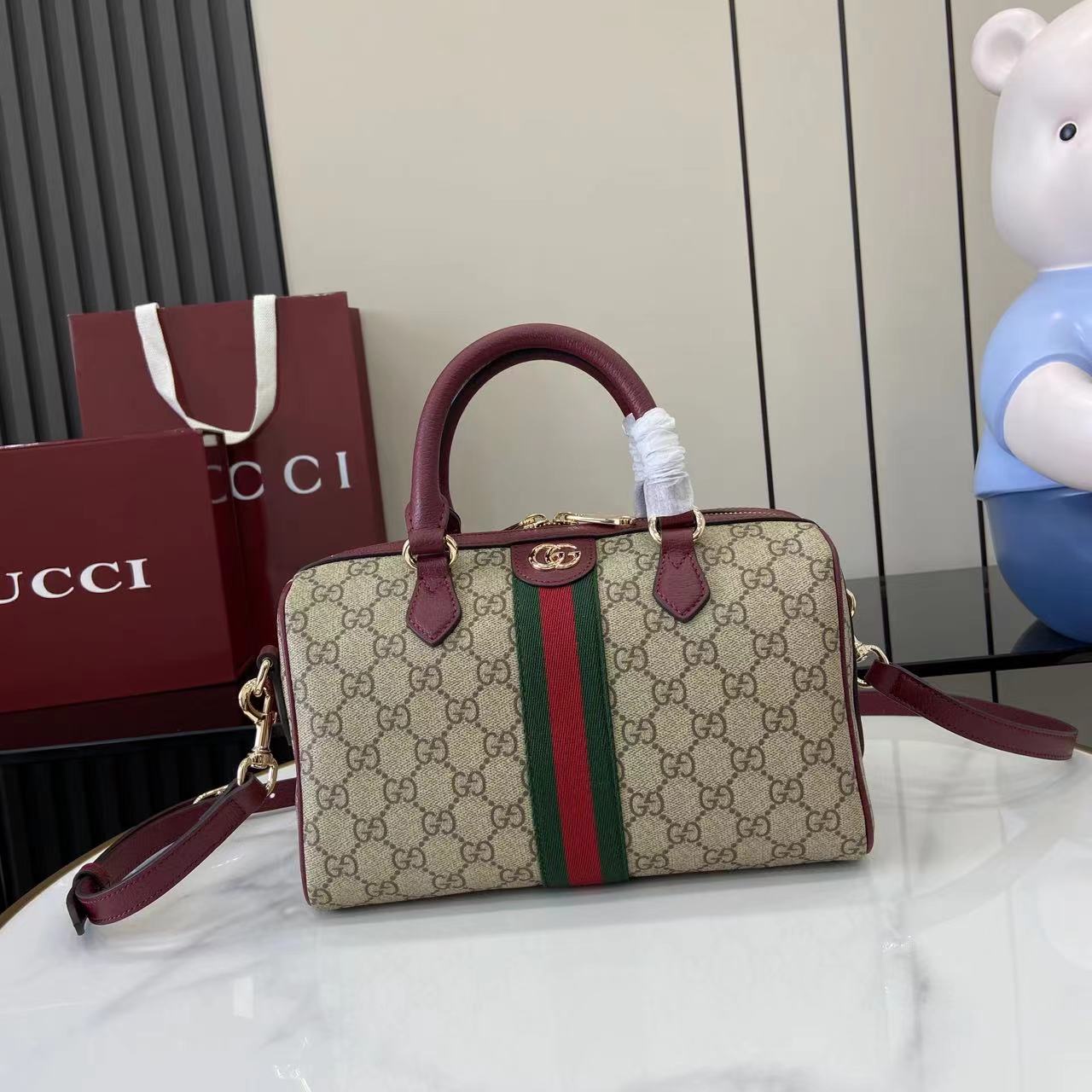 Gucci Ophidia Medium Boston Bag - DesignerGu