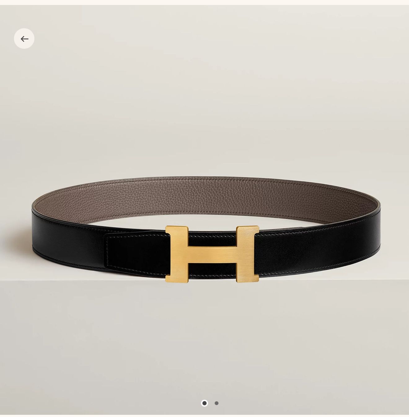 Hermes Leather H Buckle Belt - DesignerGu