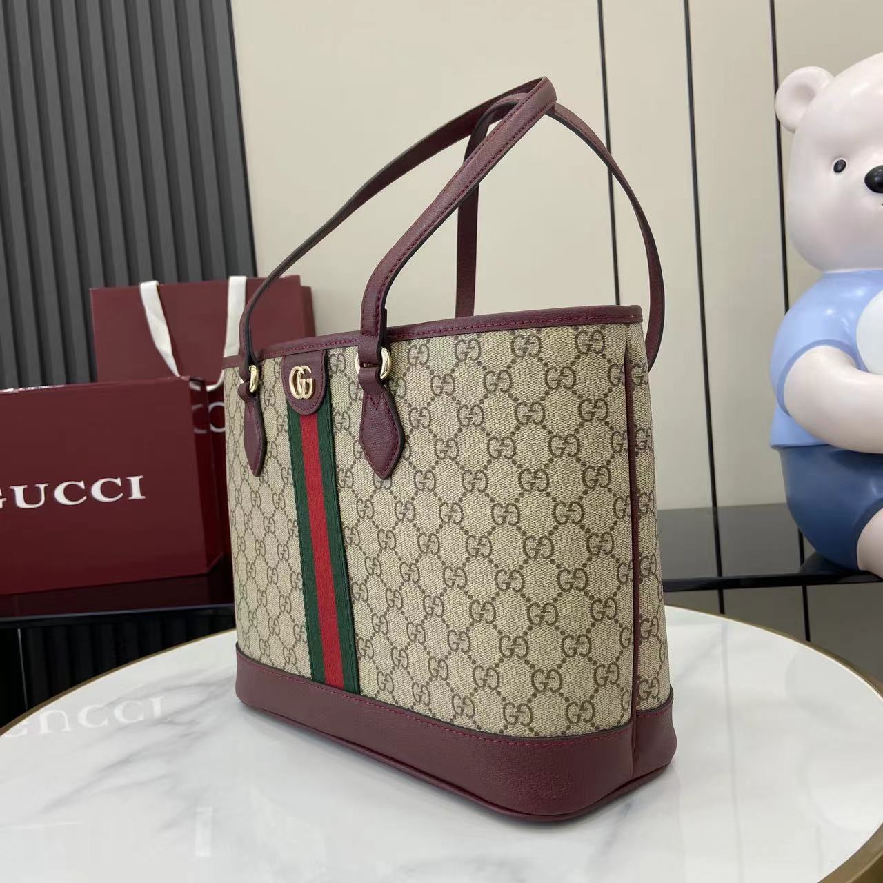 Gucci Ophidia Medium Tote Bag - DesignerGu