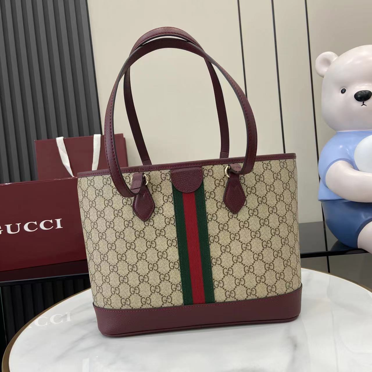 Gucci Ophidia Medium Tote Bag - DesignerGu