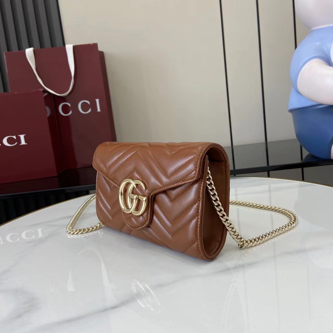 Gucci GG Marmont Wallet On Chain - DesignerGu