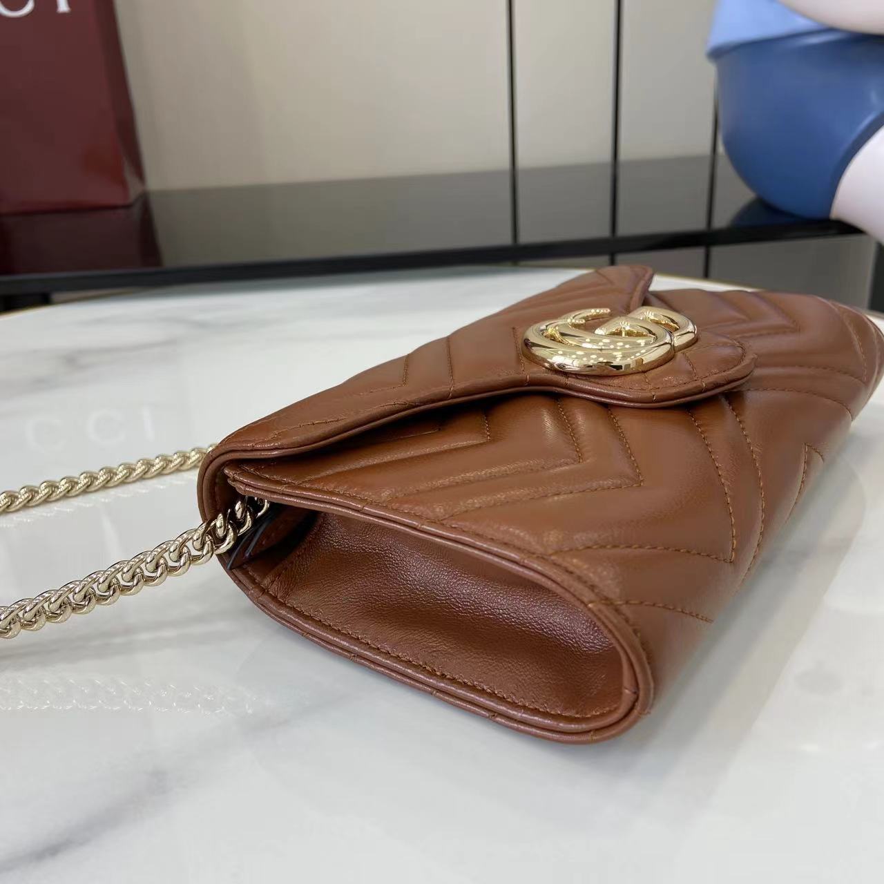 Gucci GG Marmont Wallet On Chain - DesignerGu