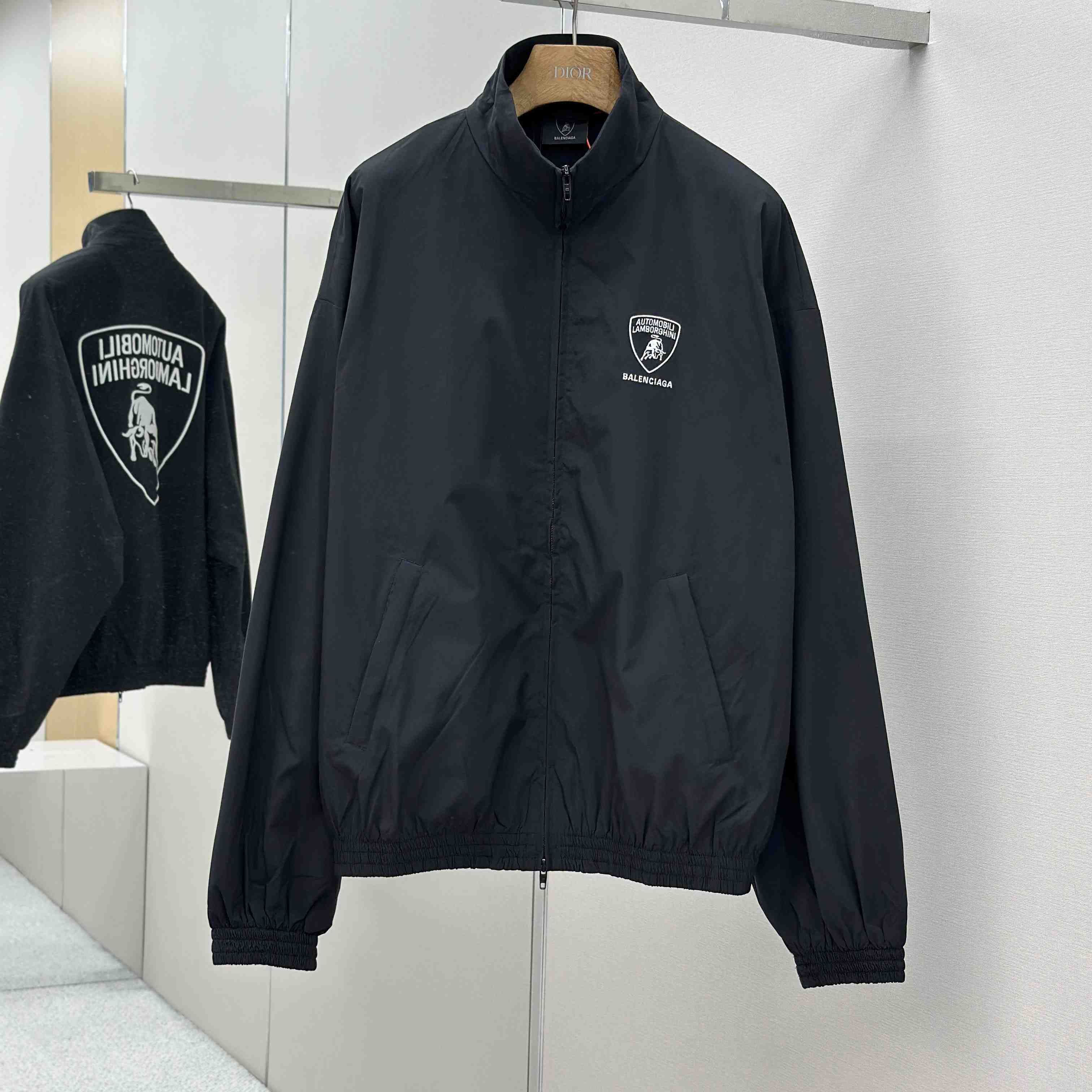 Balenciaga x Automobili Lamborghini Logo-embroidered Track Jacket - DesignerGu