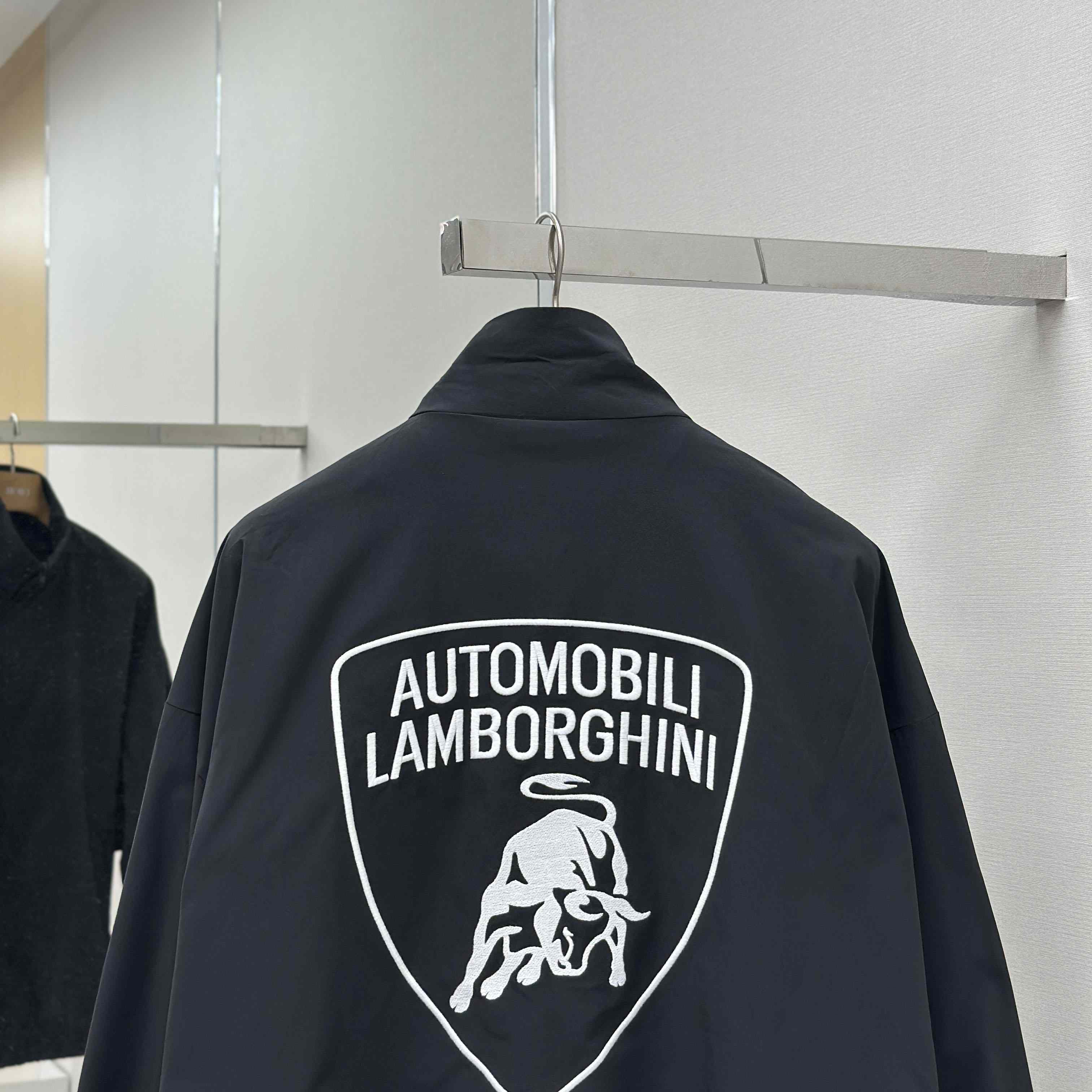 Balenciaga x Automobili Lamborghini Logo-embroidered Track Jacket - DesignerGu