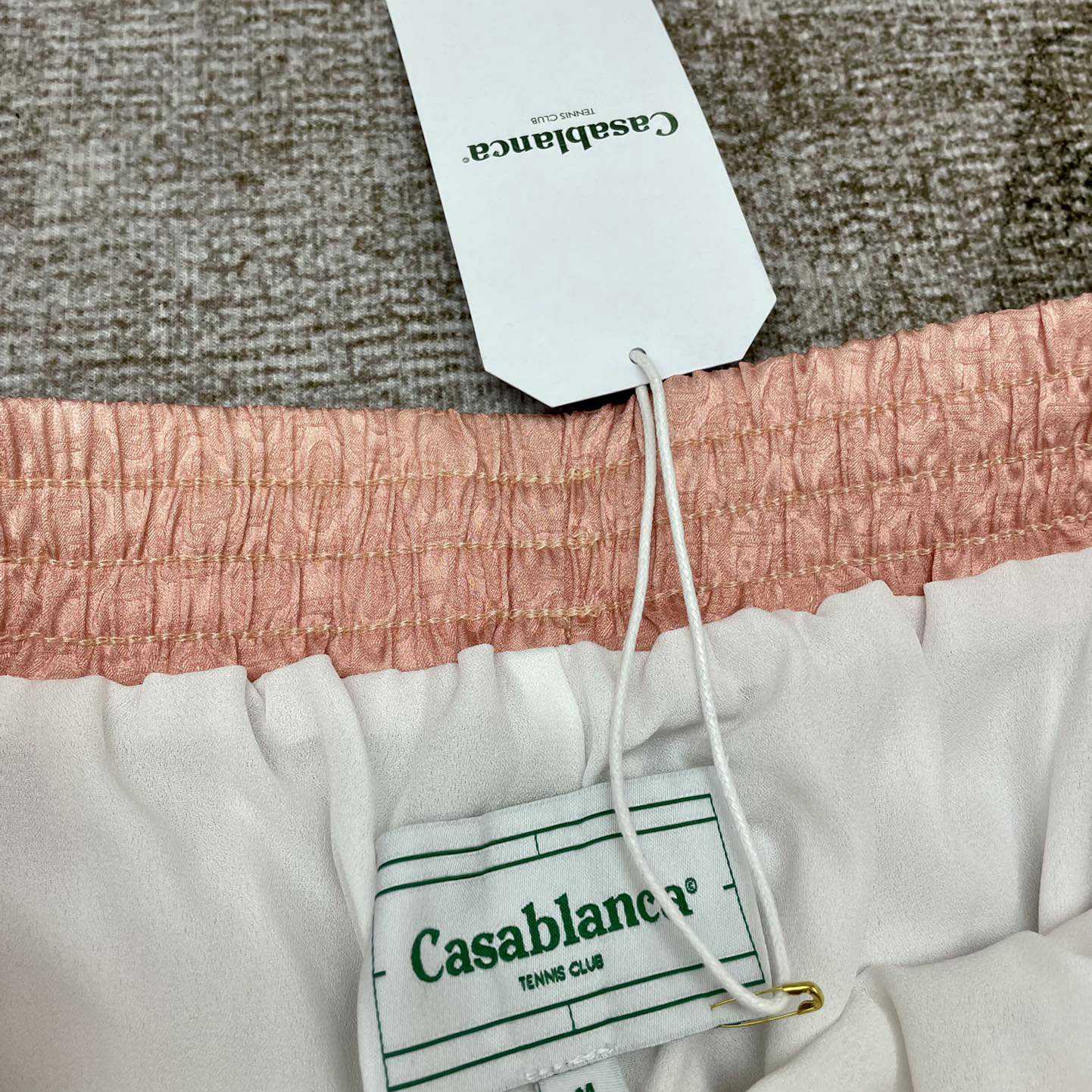 Casablanca Rainbow Monogram Silk Shorts   3451 - DesignerGu